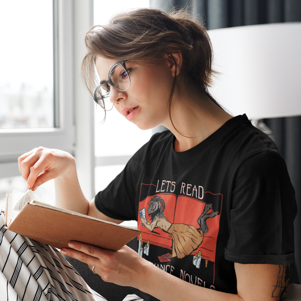 Original Underground Let's Read Necromance Novels Together Tee