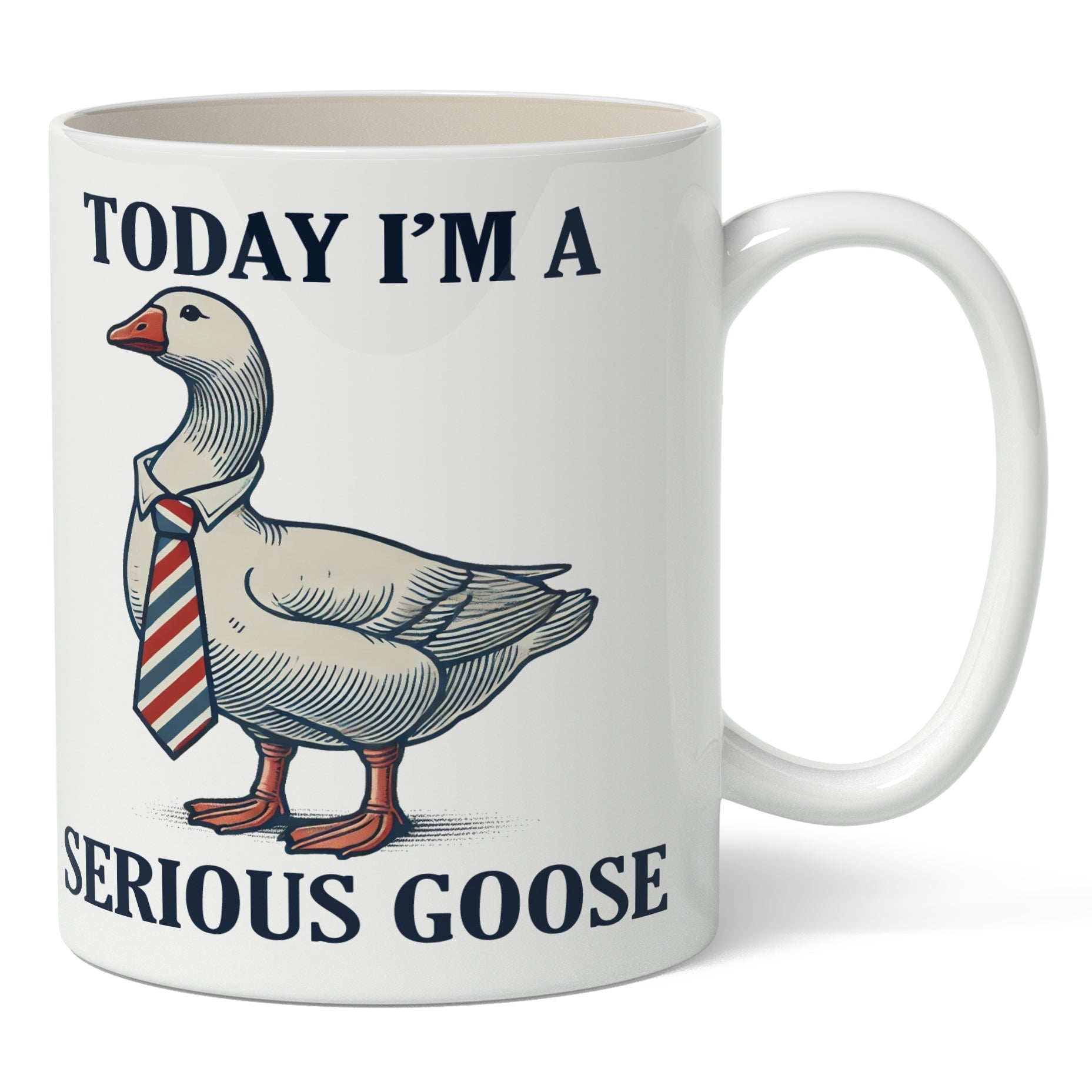 Original Underground White Today I'm a Serious Goose Mug