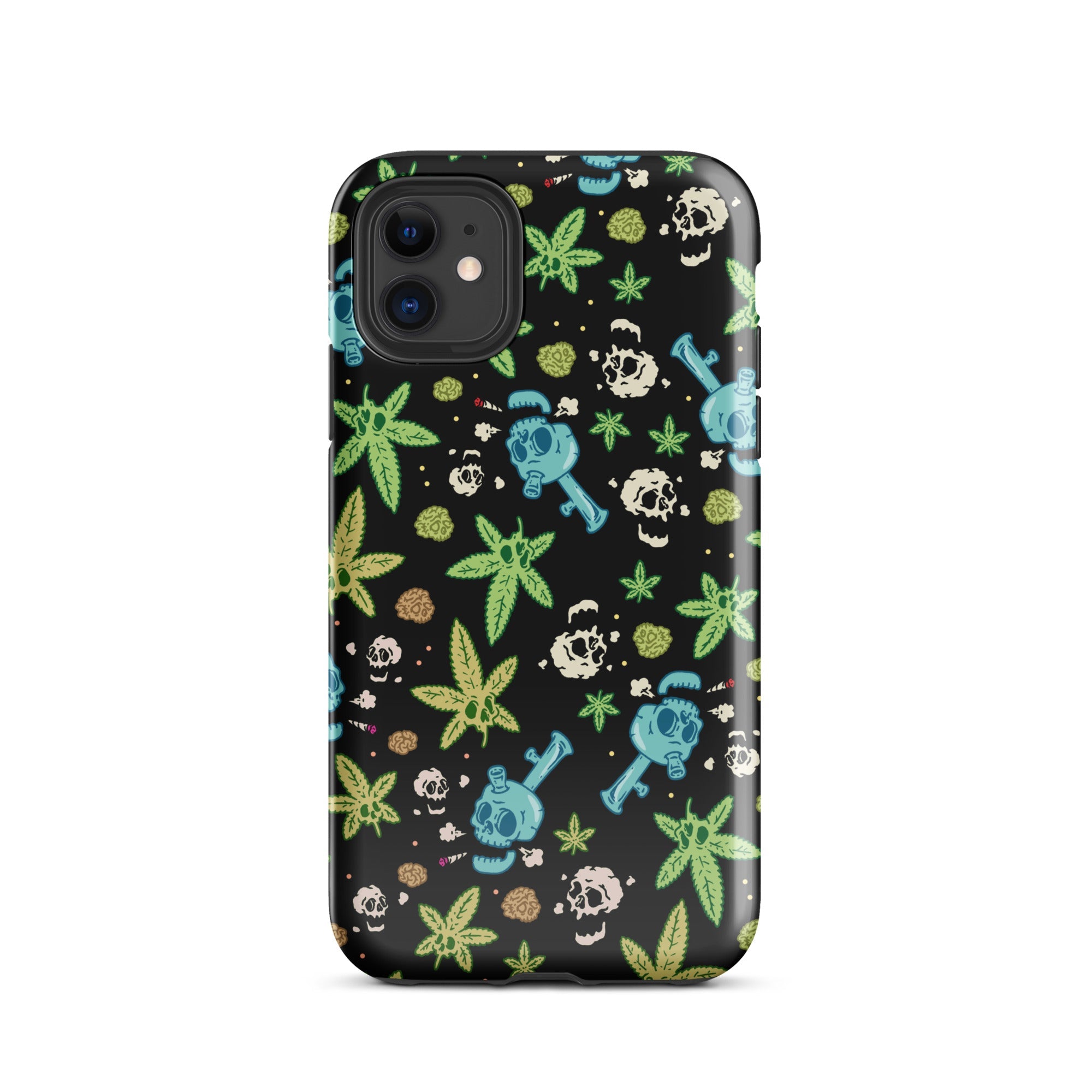 Murder Apparel Weed And Skulls iPhone Case