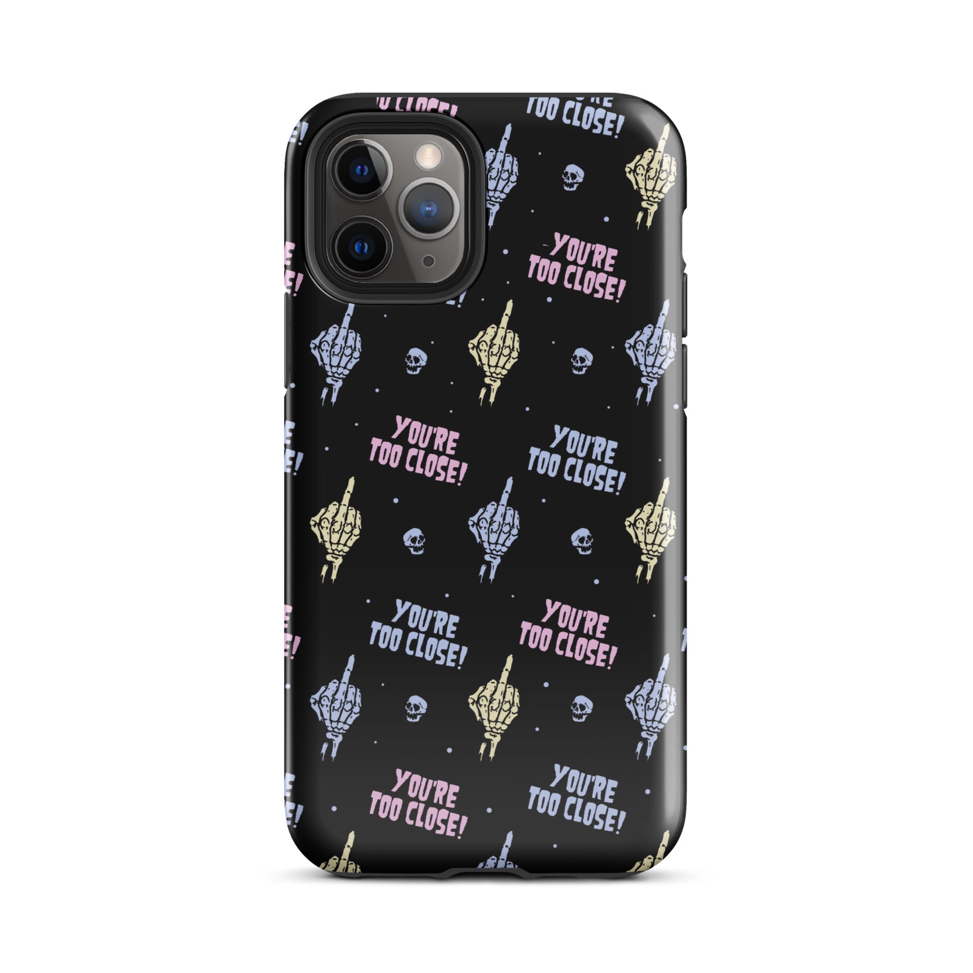 Murder Apparel You're Too Close iPhone Case
