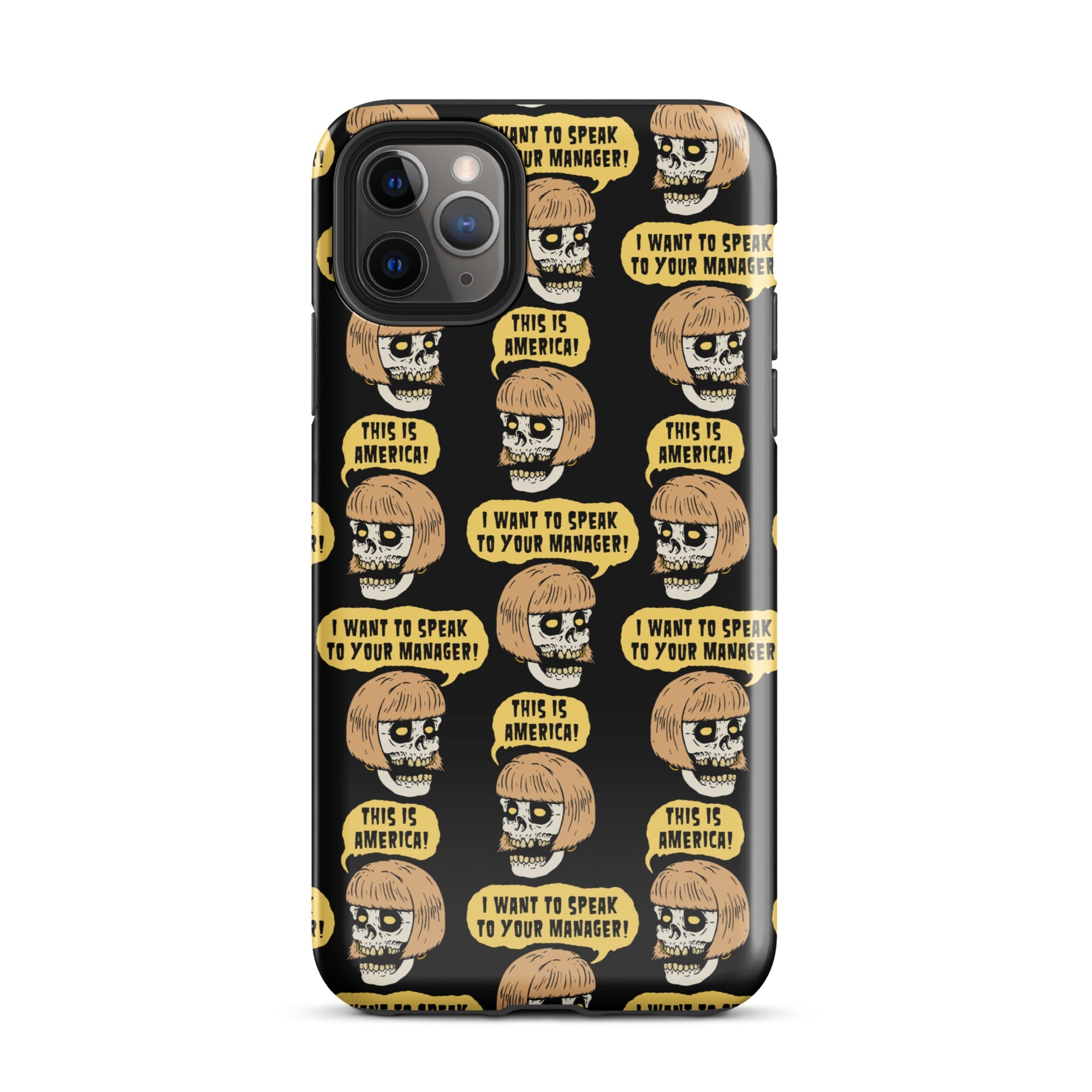 Murder Apparel Karen Skull iPhone Case