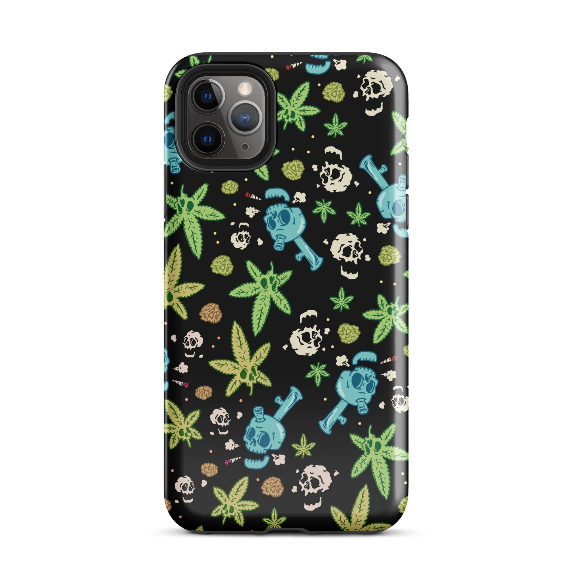 Murder Apparel Weed And Skulls iPhone Case