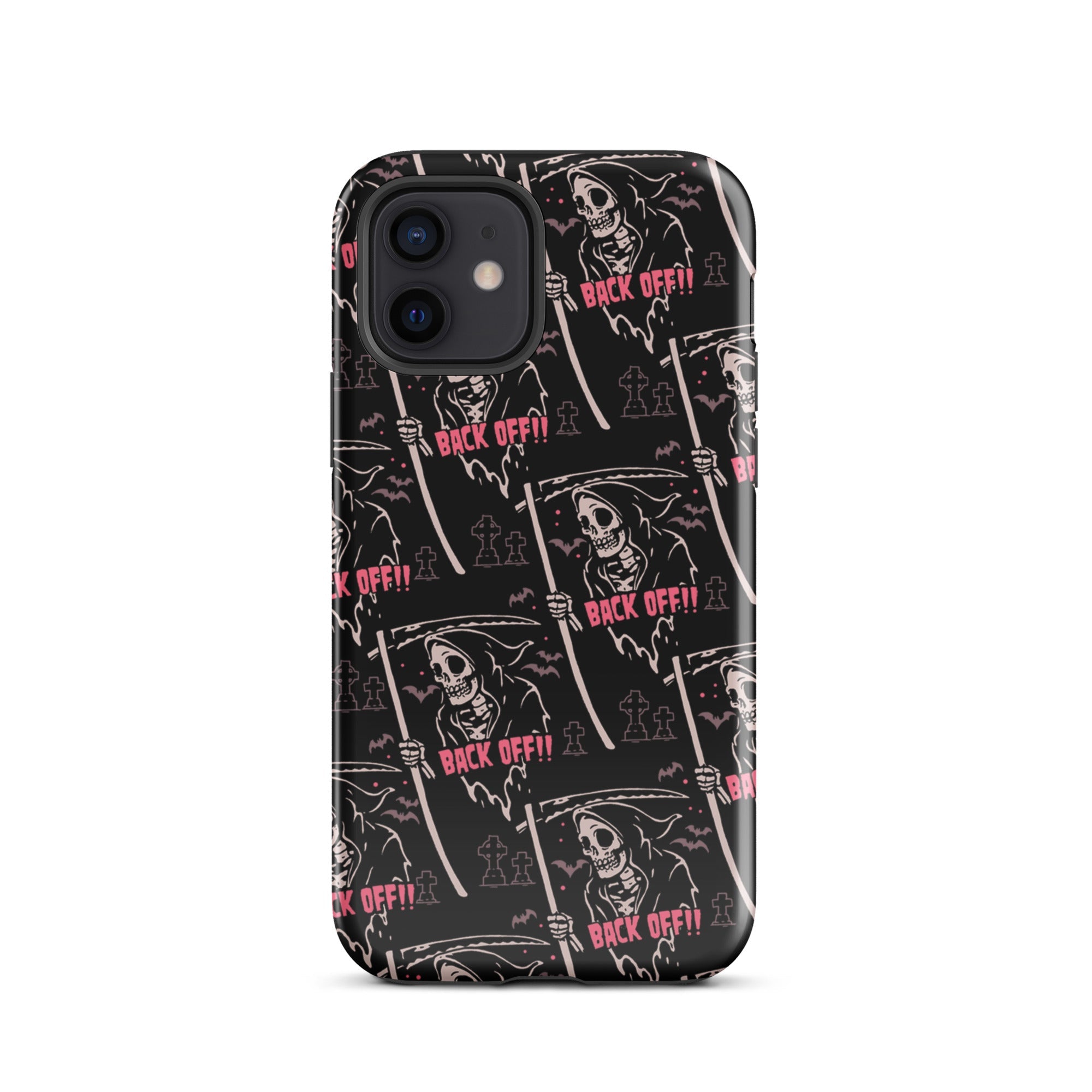 Murder Apparel Grim Reaper Back Off iPhone Case
