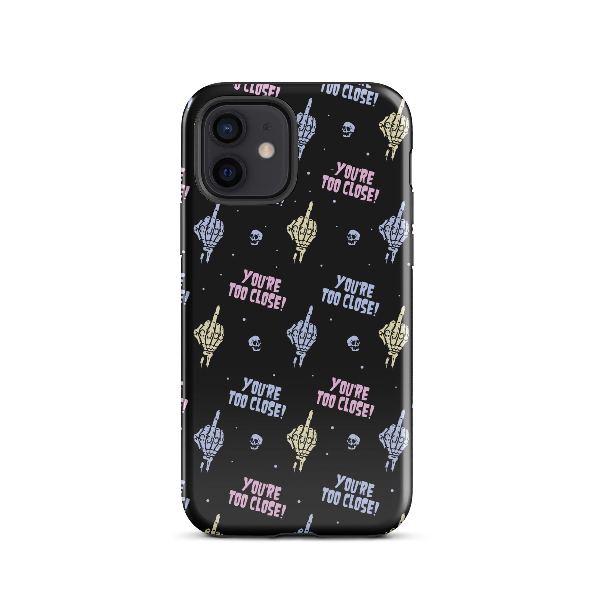 Murder Apparel You're Too Close iPhone Case