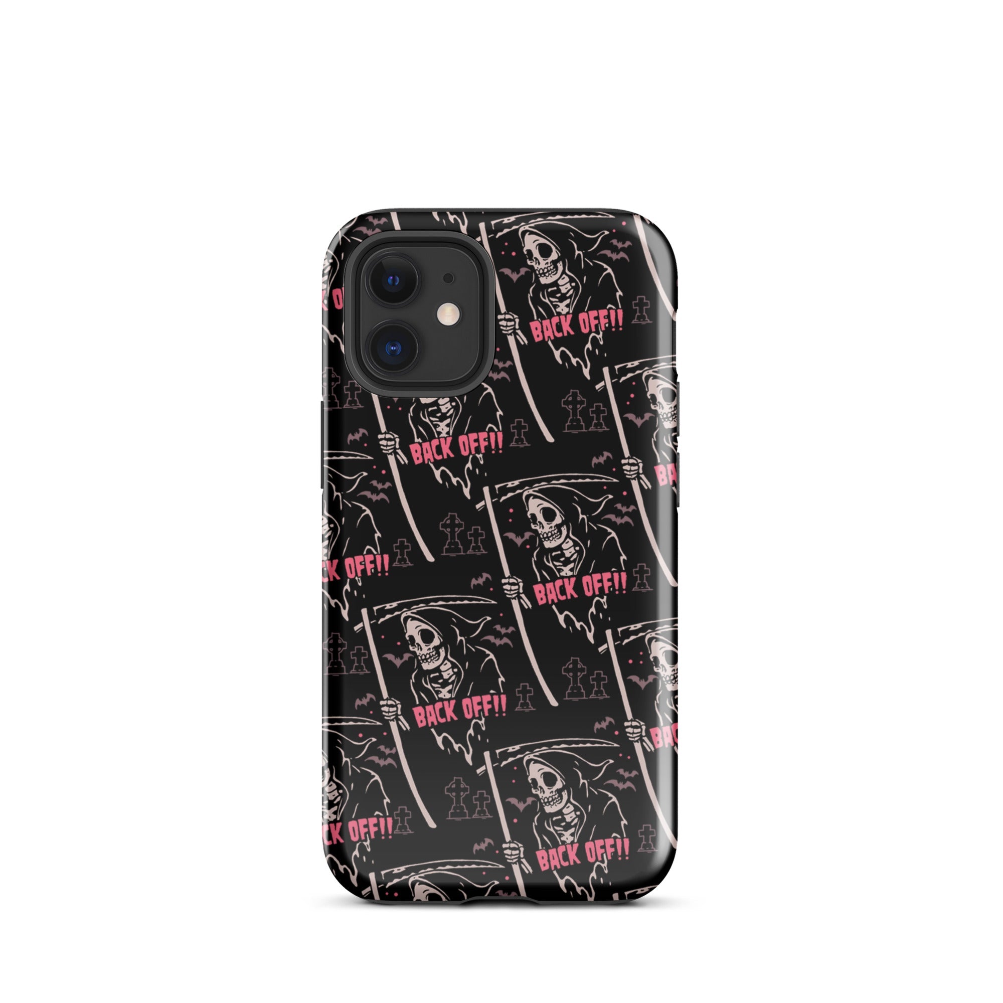 Murder Apparel Grim Reaper Back Off iPhone Case