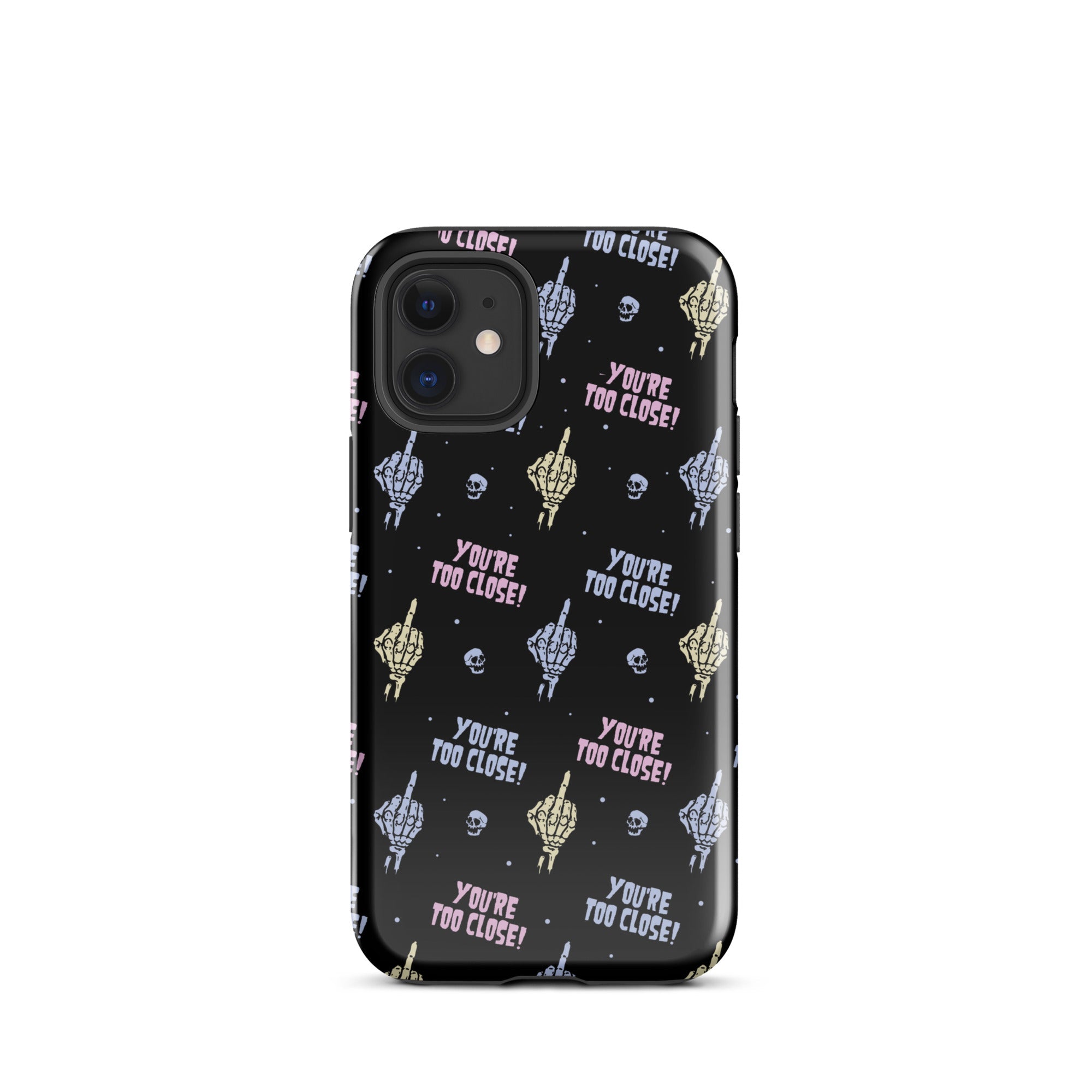 Murder Apparel You're Too Close iPhone Case