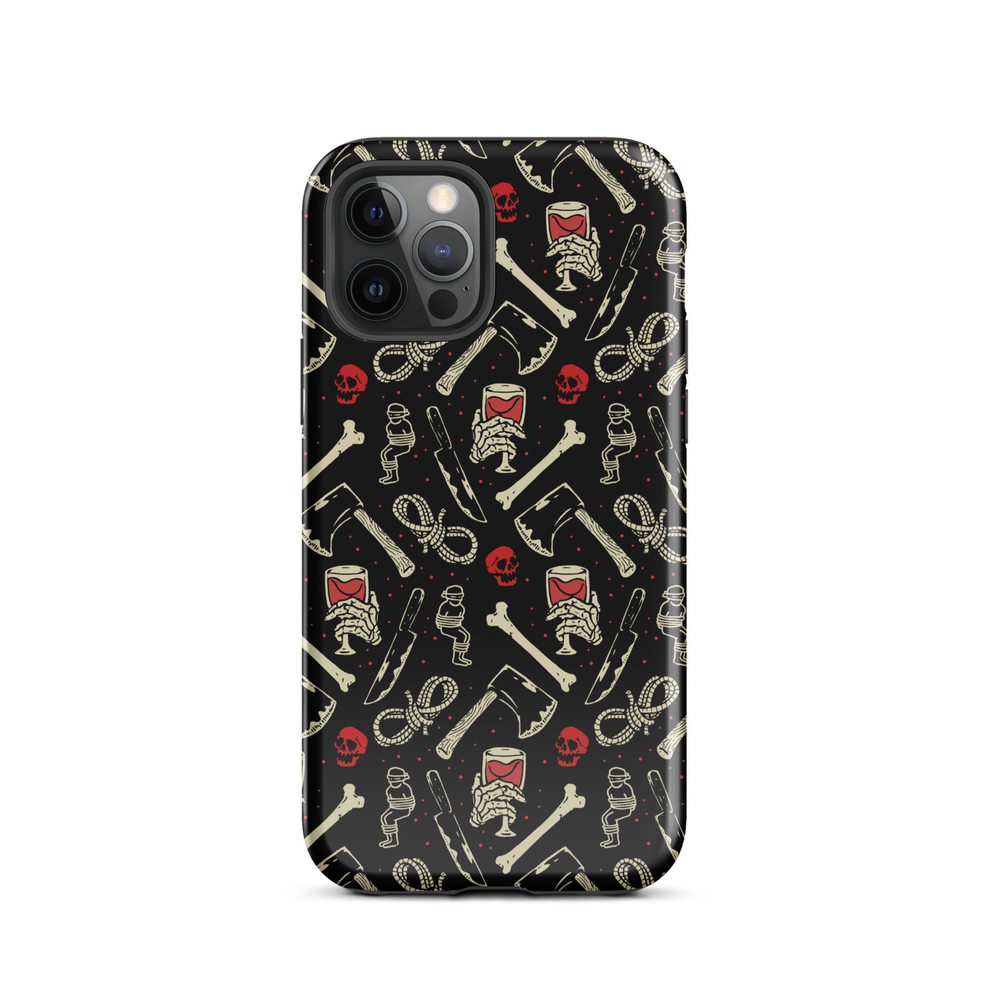 Murder Apparel True Crime And Wine iPhone Case