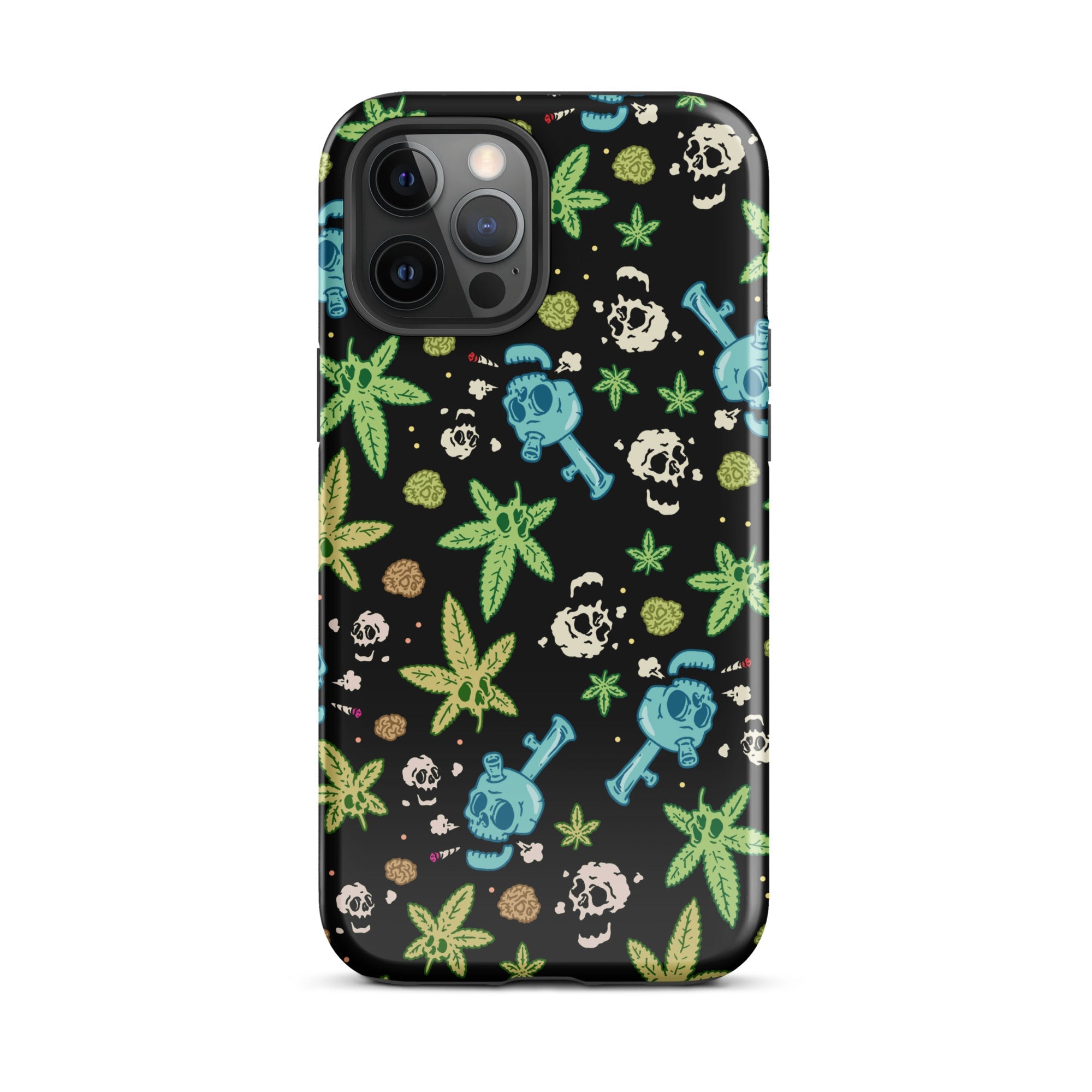 Murder Apparel Weed And Skulls iPhone Case