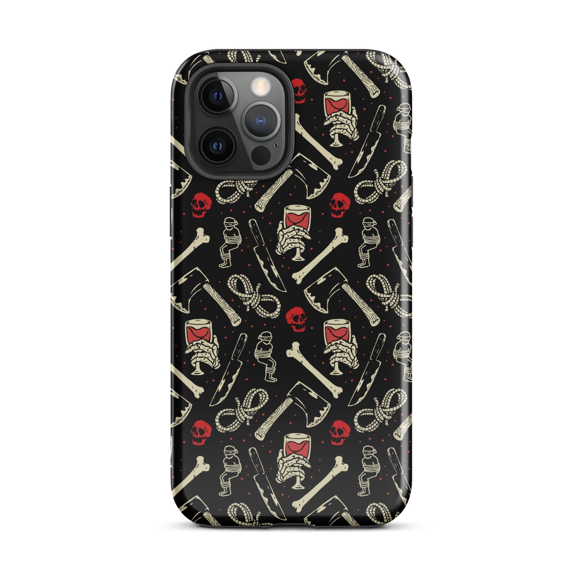 Murder Apparel True Crime And Wine iPhone Case