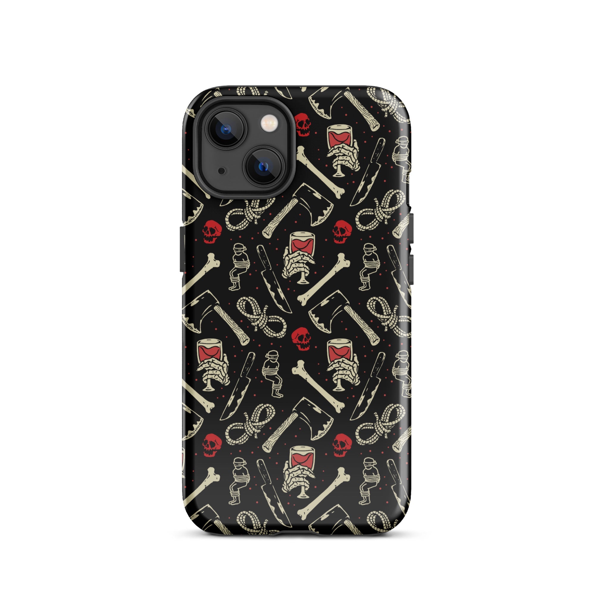 Murder Apparel True Crime And Wine iPhone Case