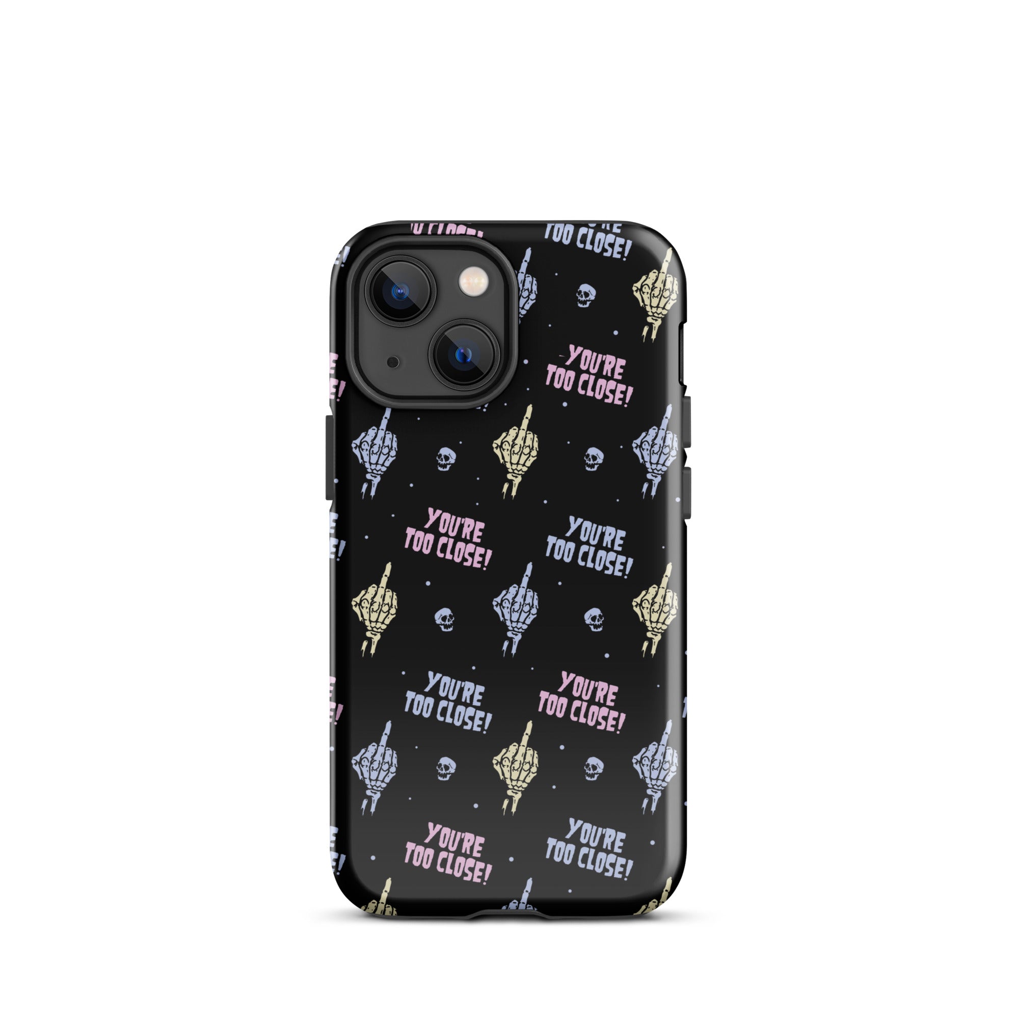 Murder Apparel You're Too Close iPhone Case