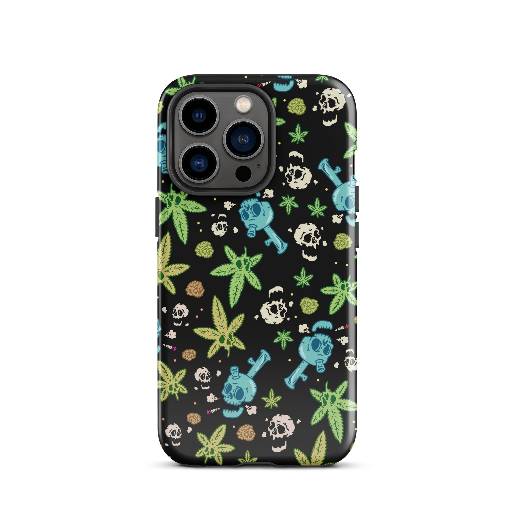 Murder Apparel Weed And Skulls iPhone Case
