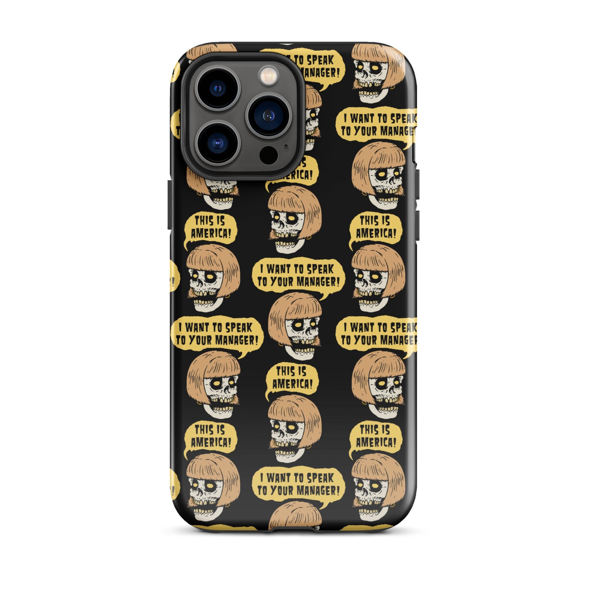 Murder Apparel Karen Skull iPhone Case