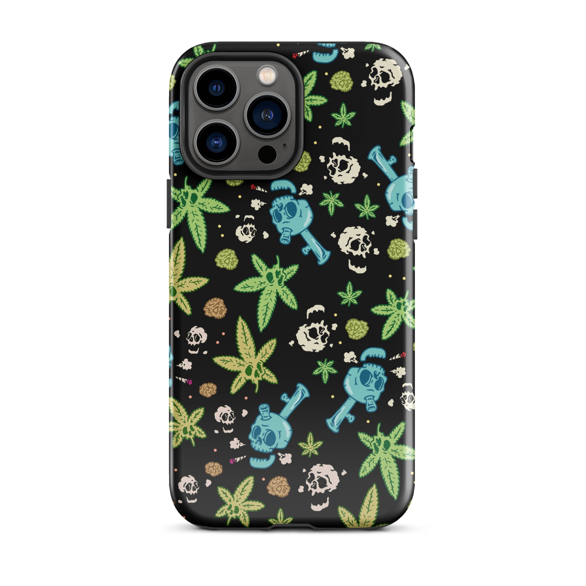 Murder Apparel Weed And Skulls iPhone Case
