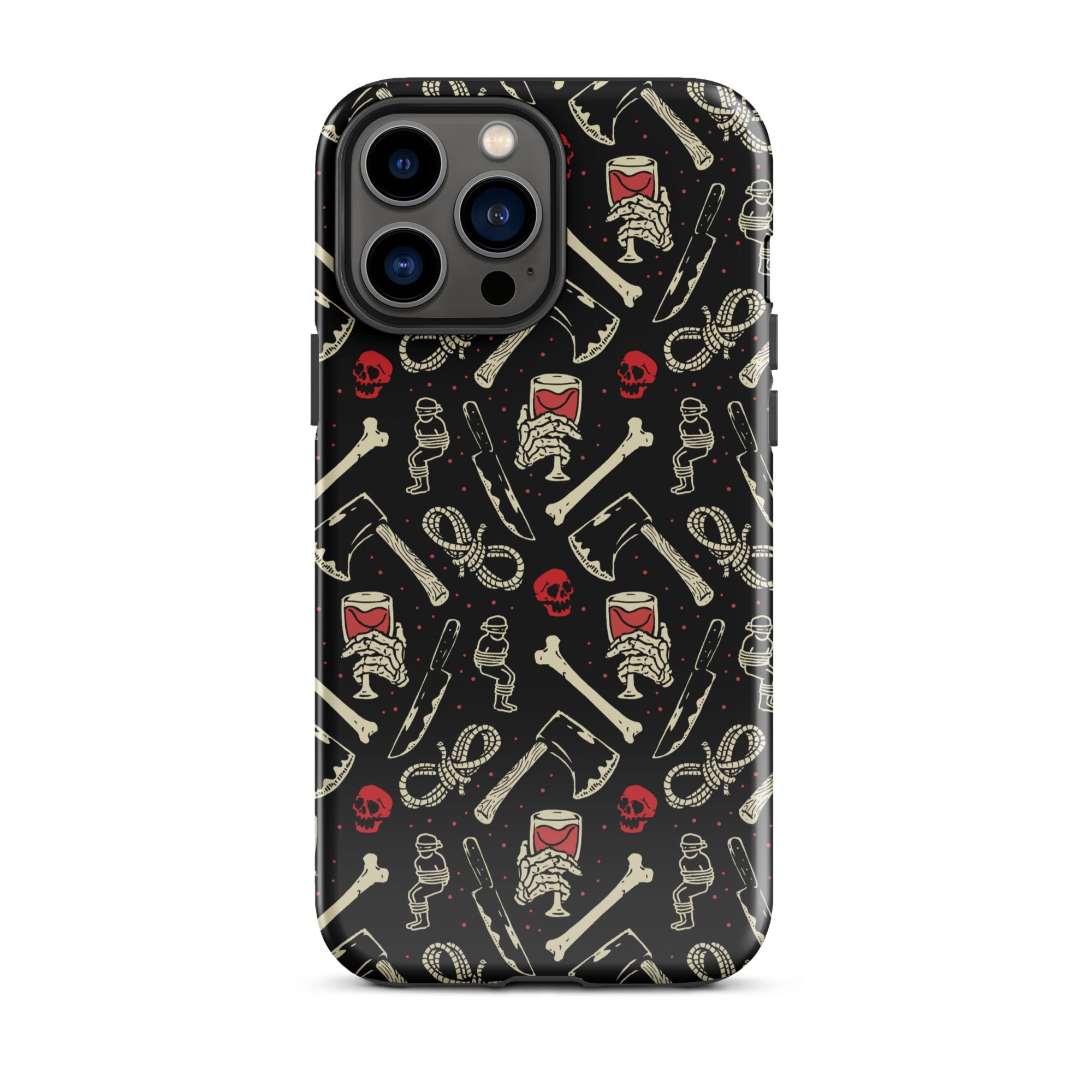Murder Apparel True Crime And Wine iPhone Case