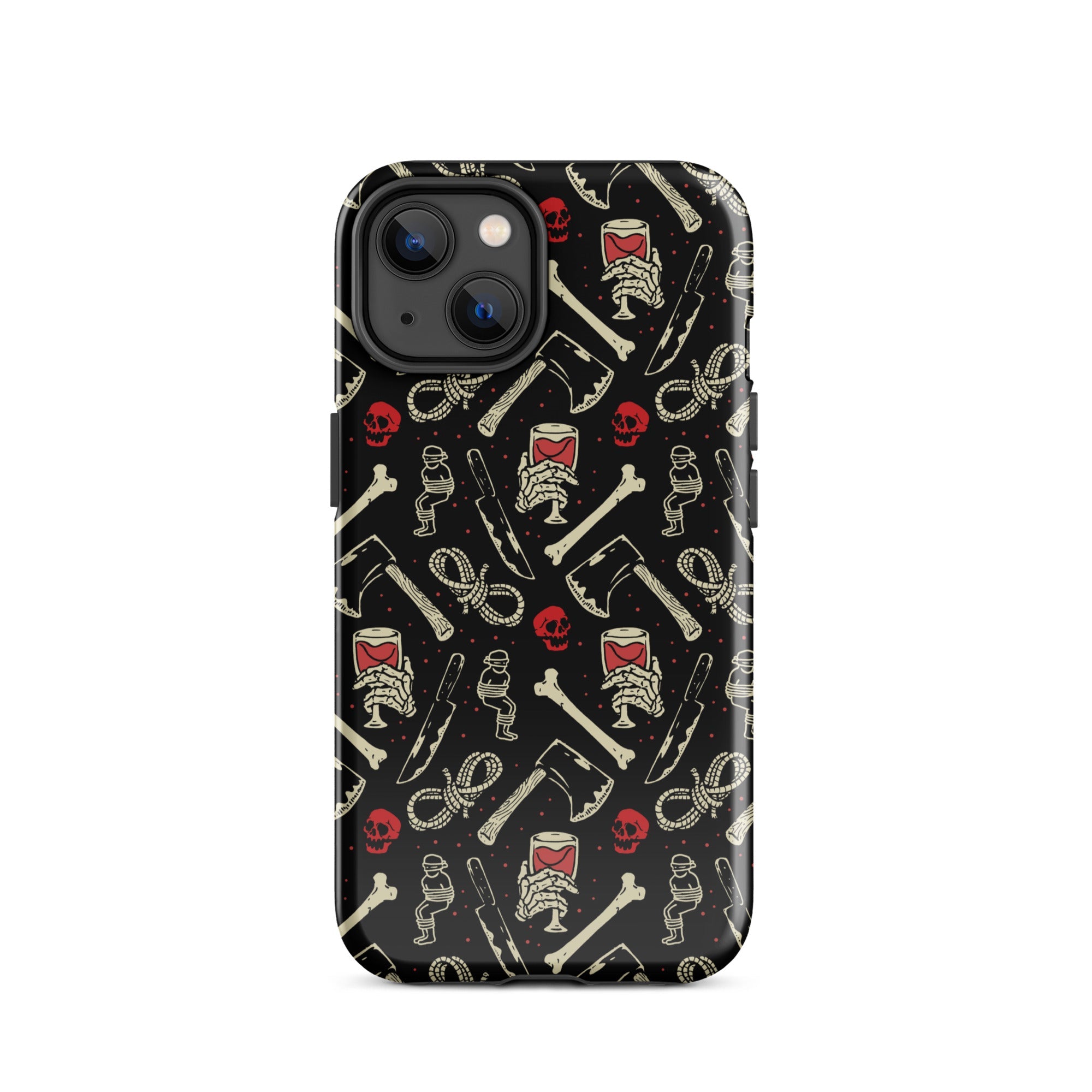 Murder Apparel True Crime And Wine iPhone Case