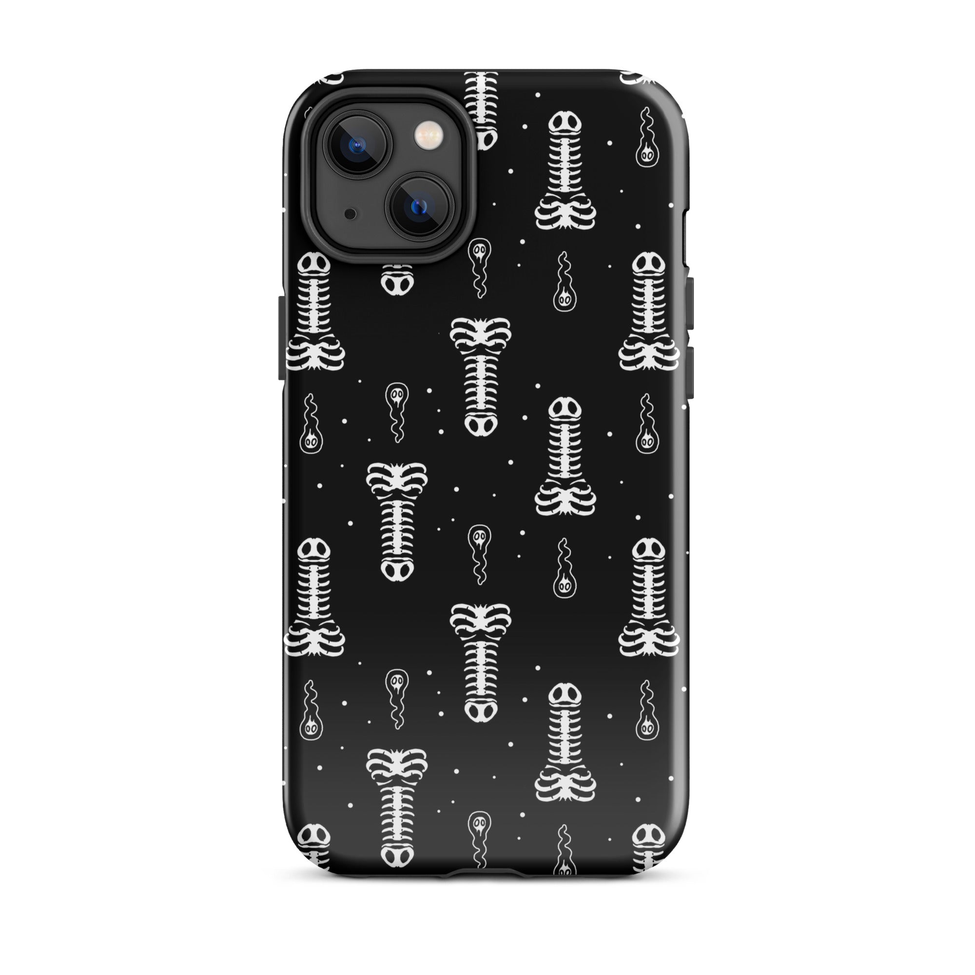 Murder Apparel Skeleton Penis Boner iPhone Case