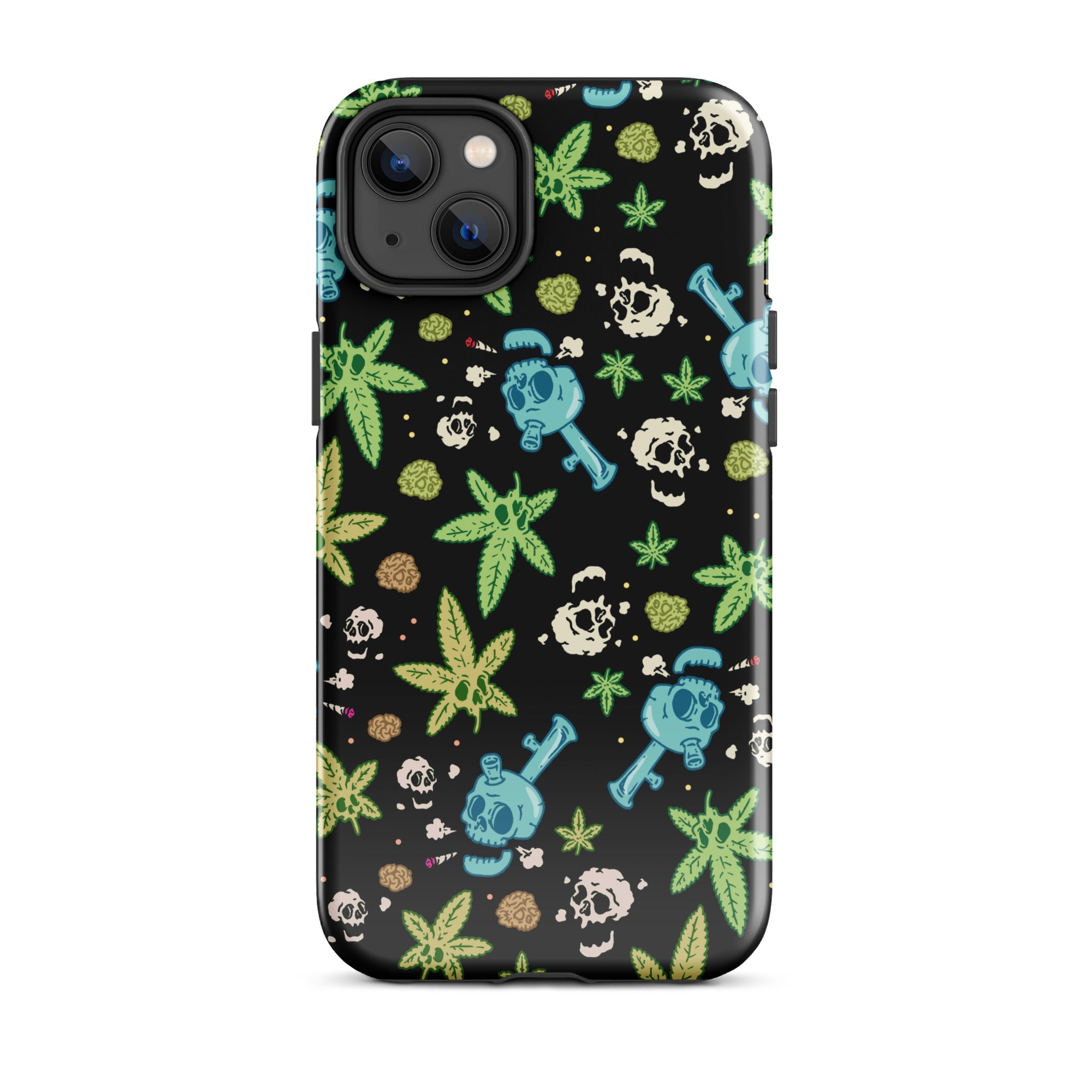 Murder Apparel Weed And Skulls iPhone Case