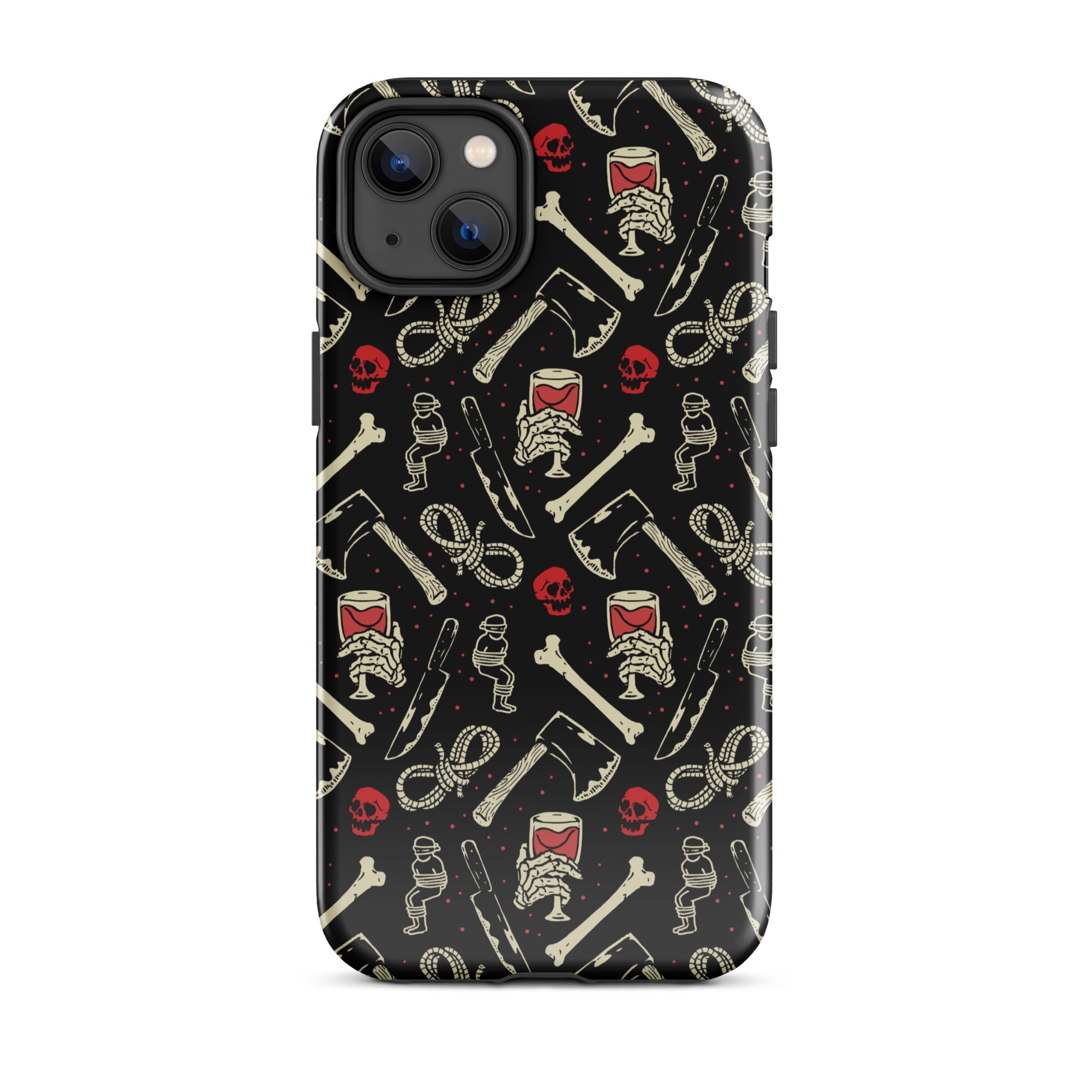 Murder Apparel True Crime And Wine iPhone Case