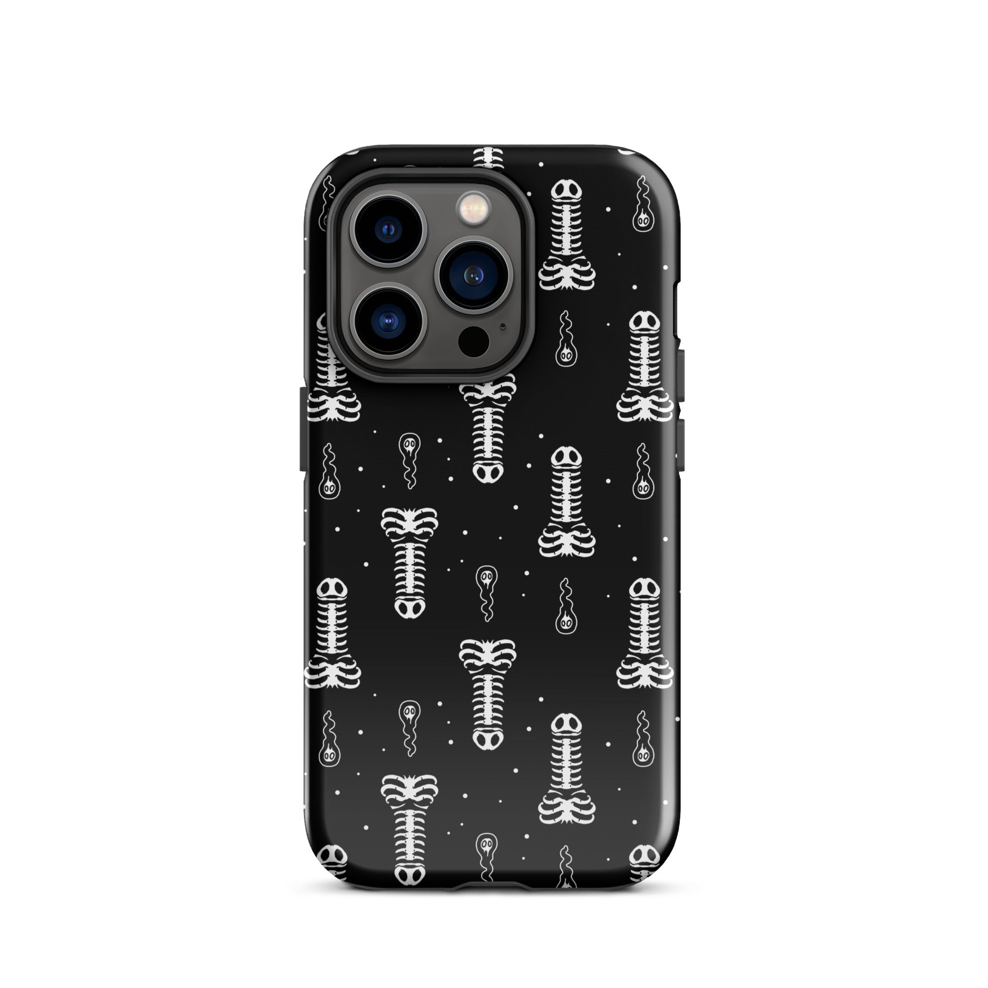 Murder Apparel Skeleton Penis Boner iPhone Case