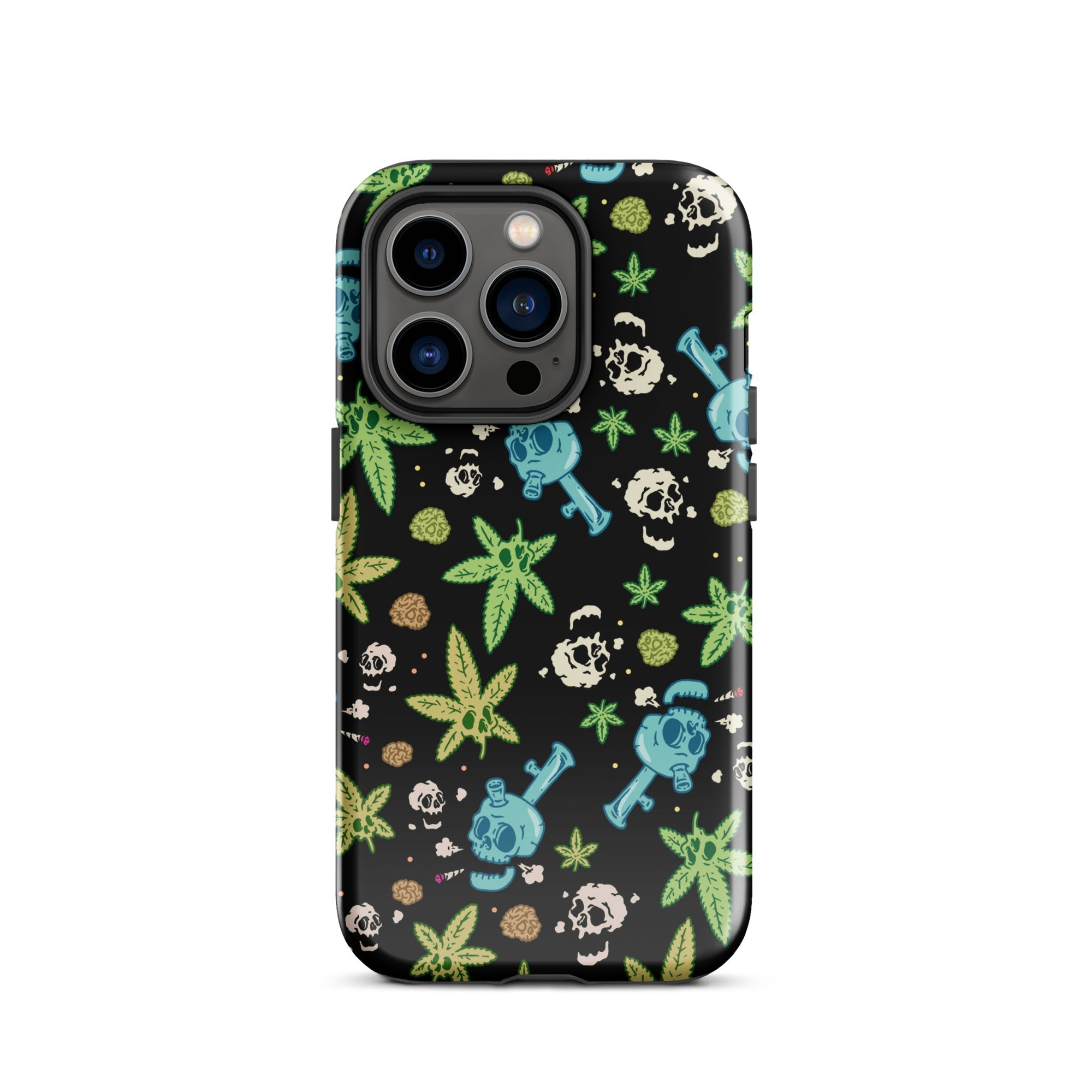 Murder Apparel Weed And Skulls iPhone Case