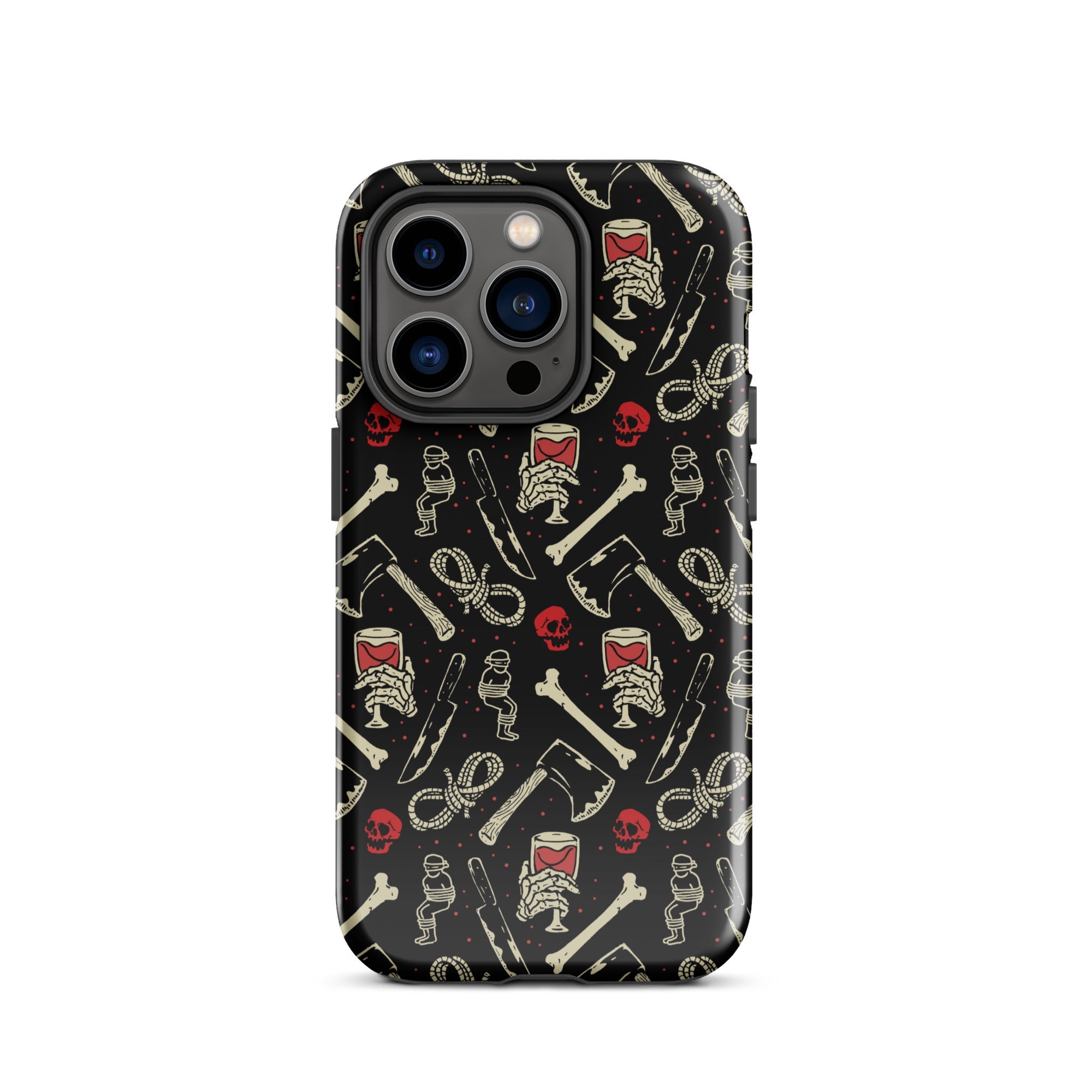 Murder Apparel True Crime And Wine iPhone Case