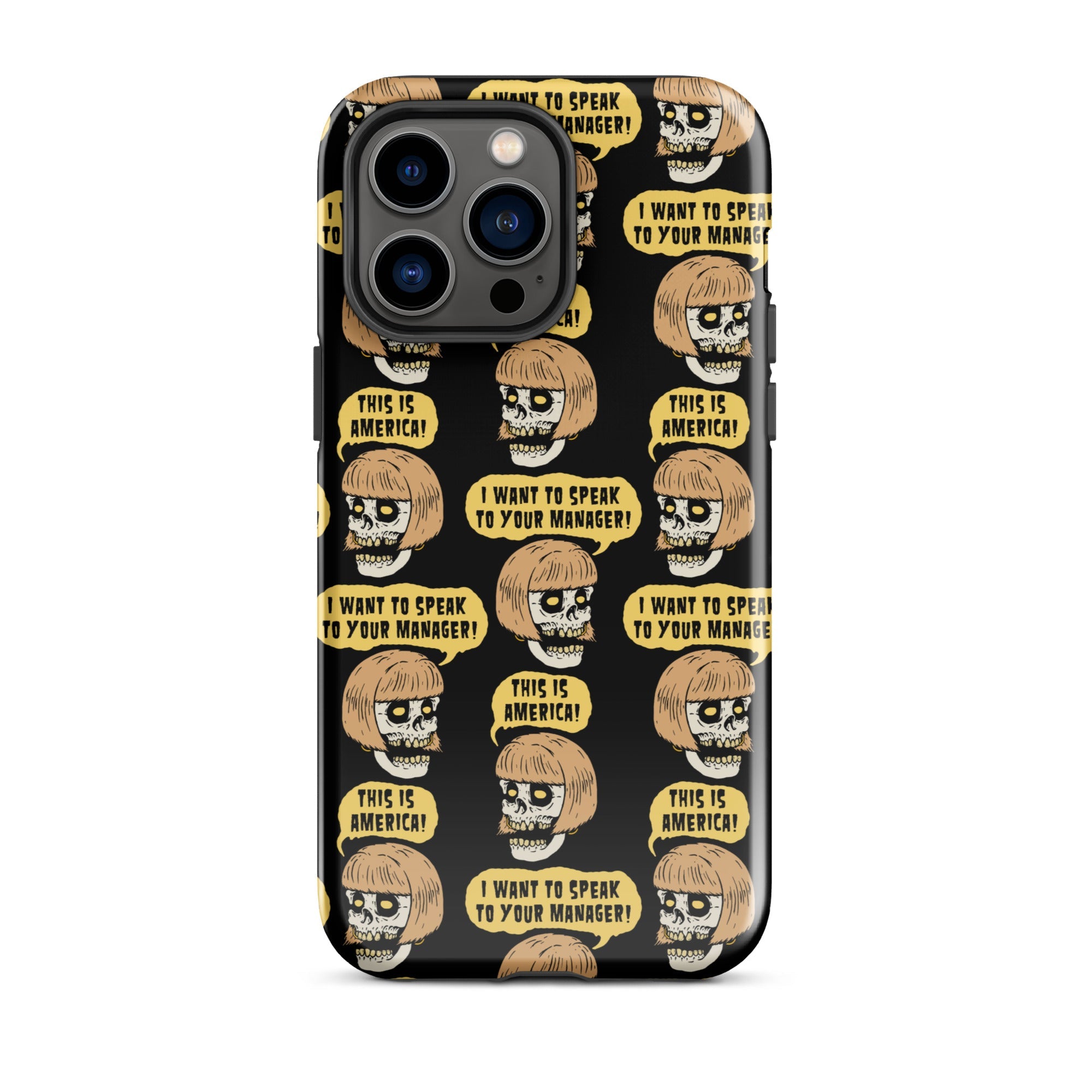 Murder Apparel Karen Skull iPhone Case