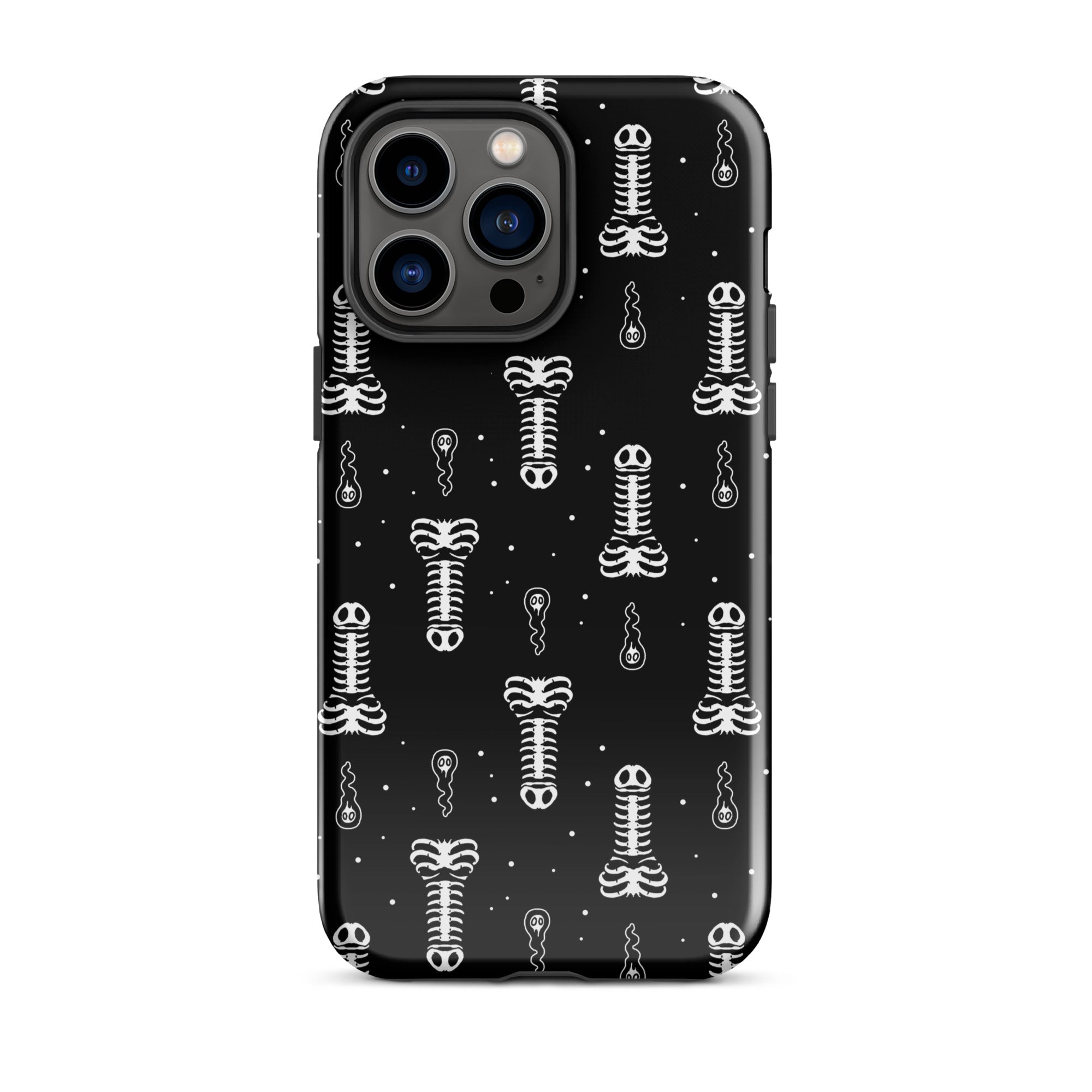 Murder Apparel Skeleton Penis Boner iPhone Case