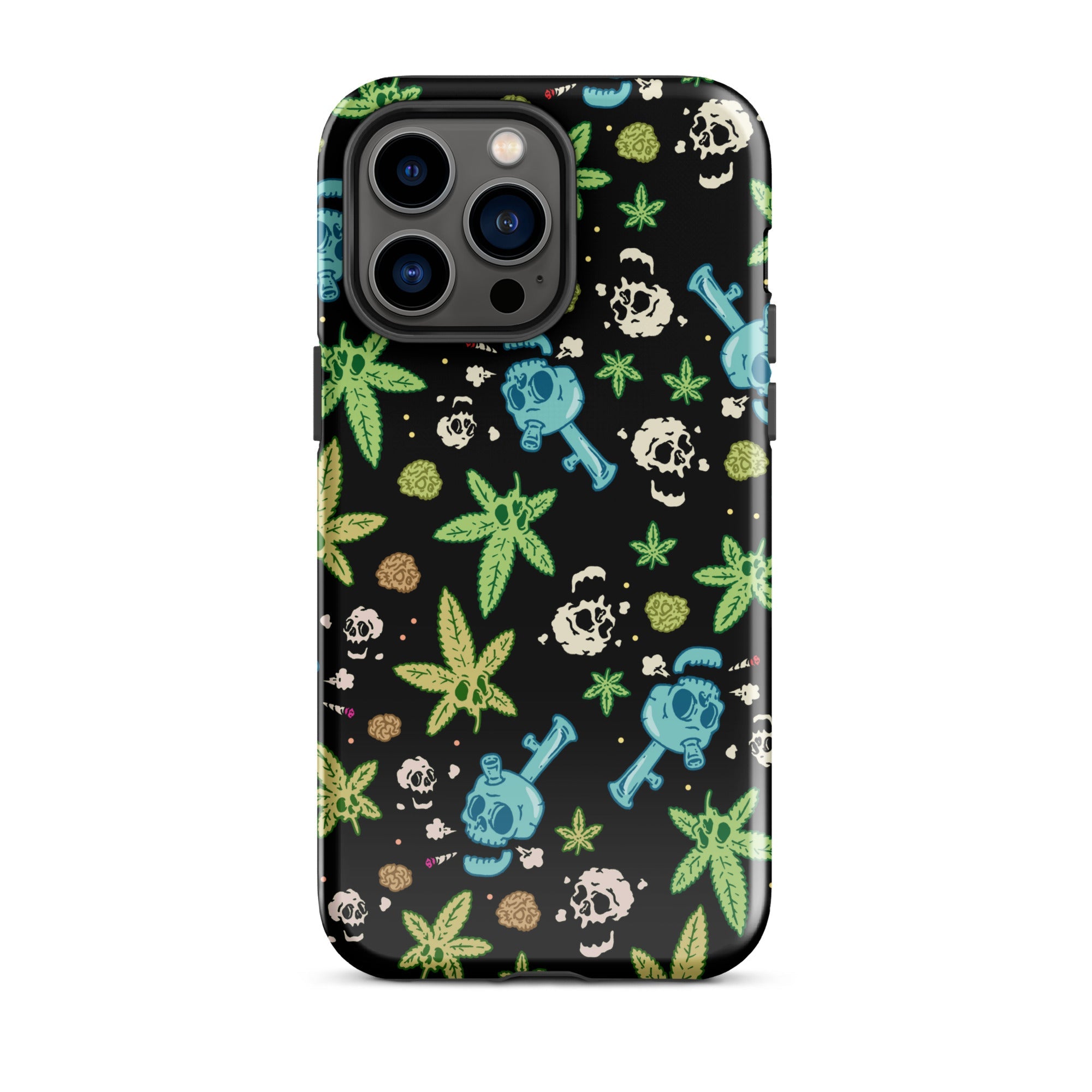Murder Apparel Weed And Skulls iPhone Case