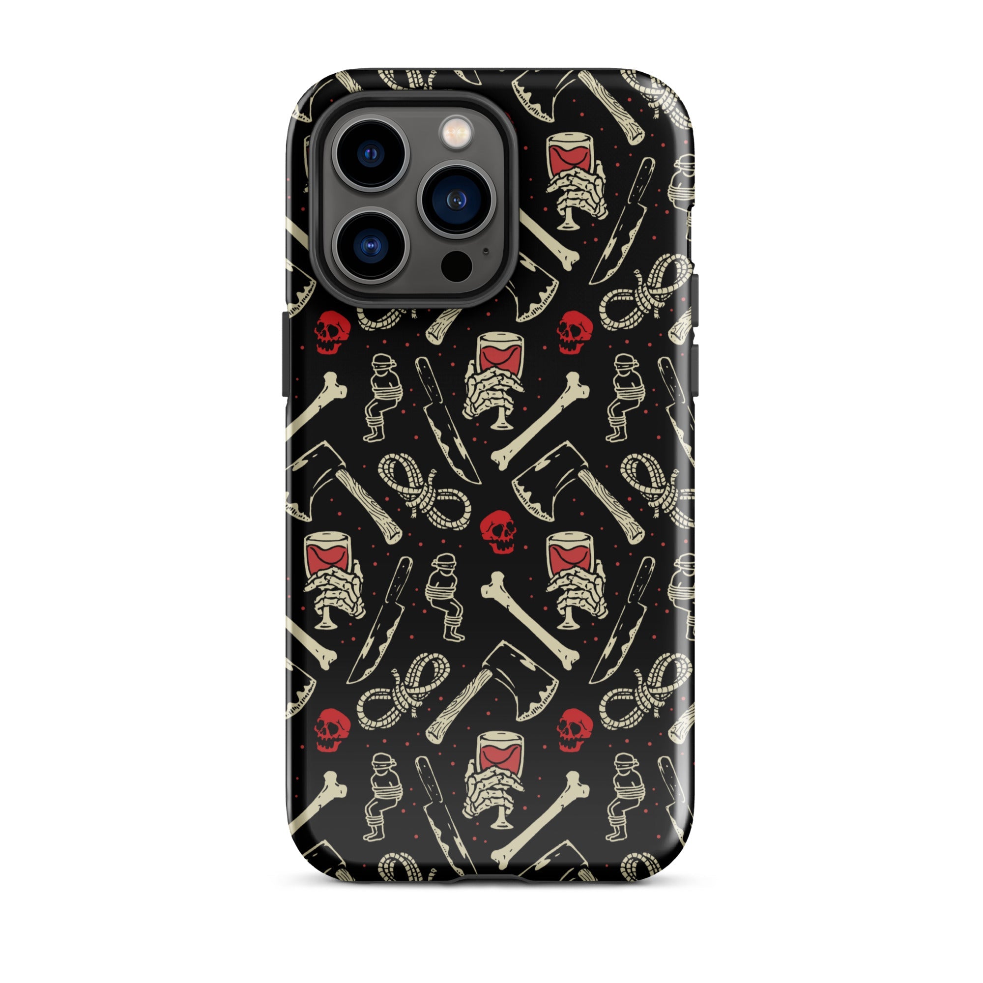 Murder Apparel True Crime And Wine iPhone Case