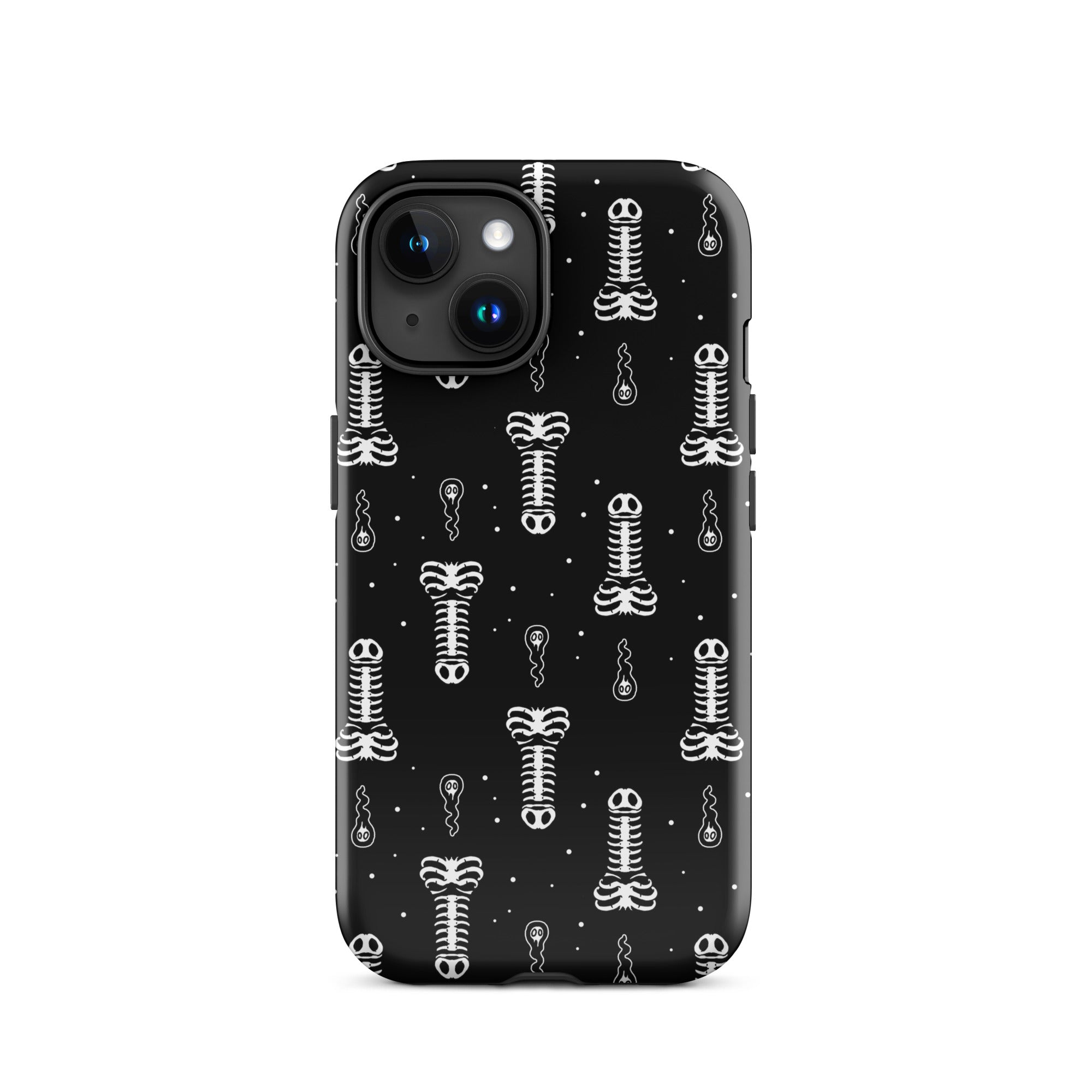 Murder Apparel Skeleton Penis Boner iPhone Case