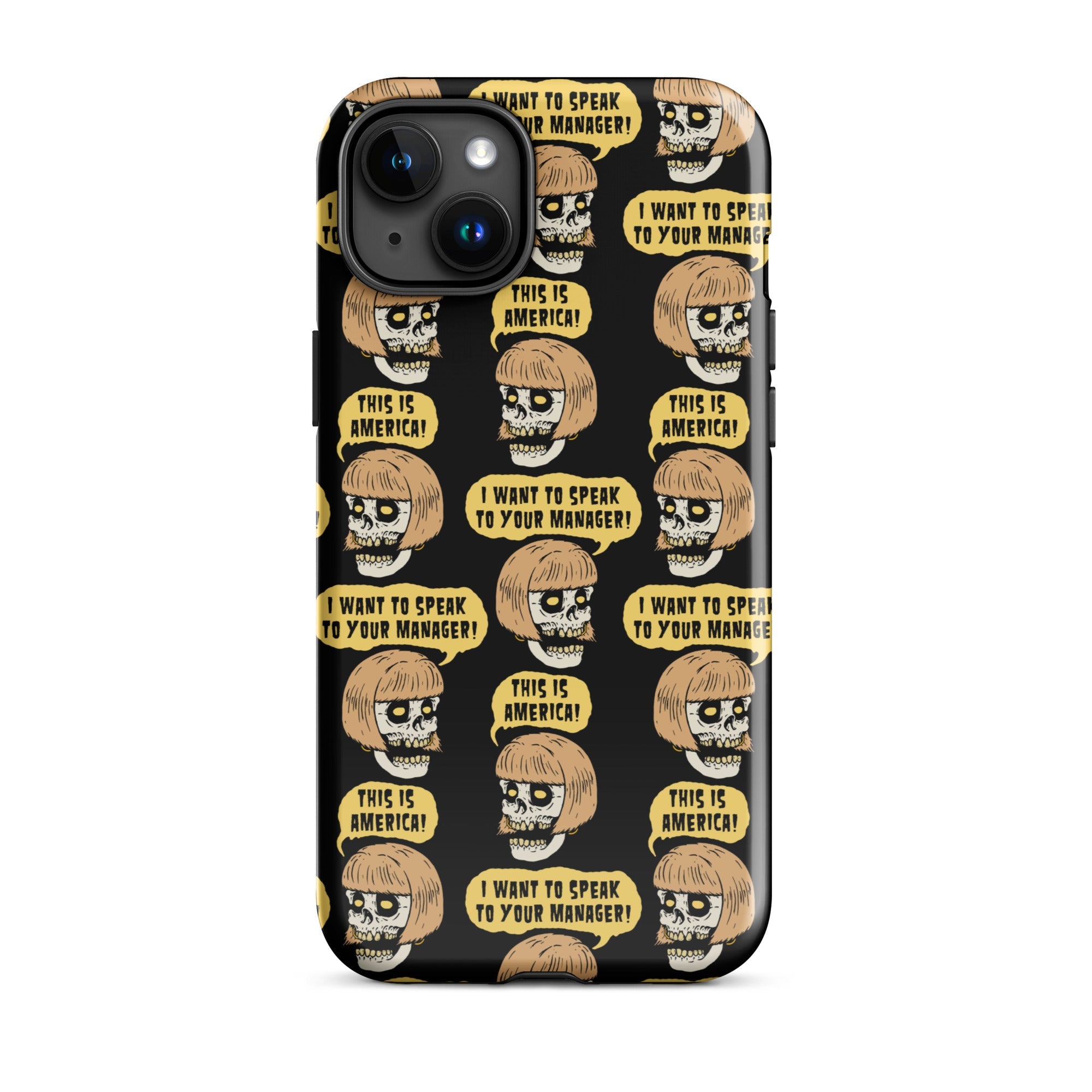 Murder Apparel Karen Skull iPhone Case