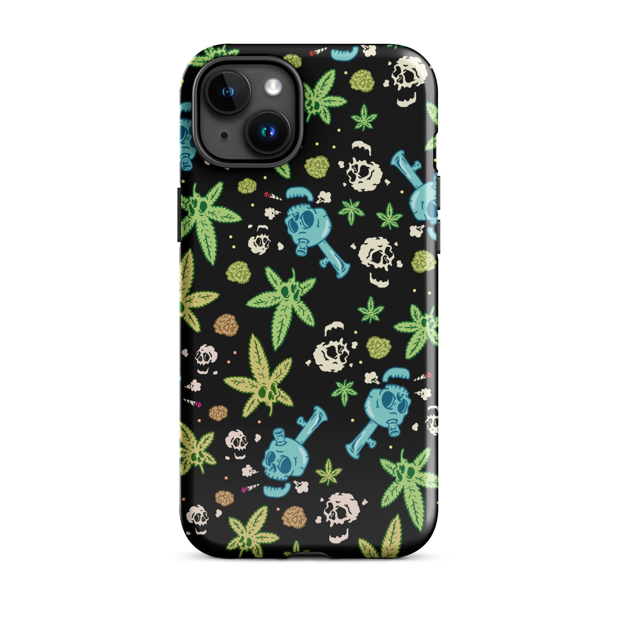 Murder Apparel Weed And Skulls iPhone Case