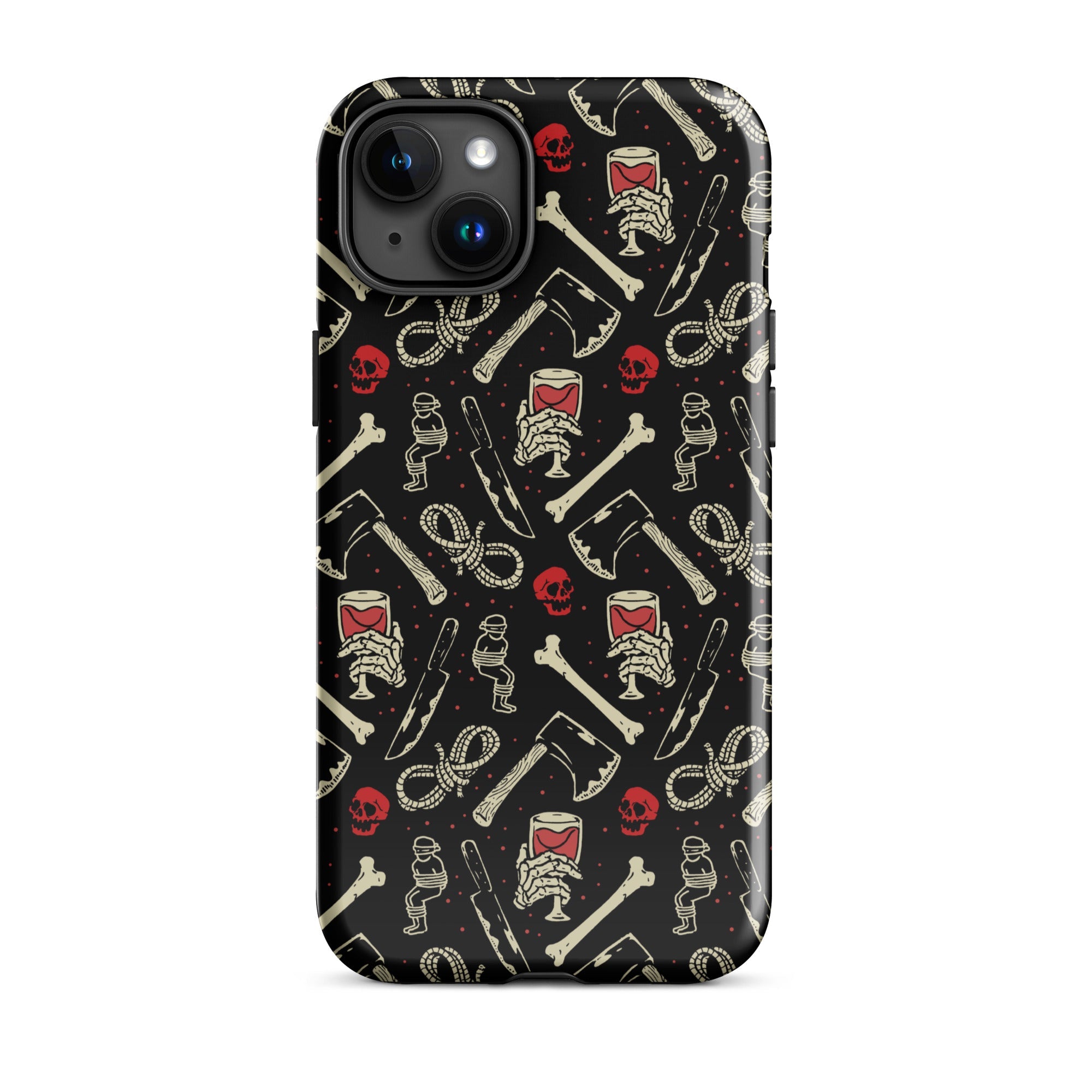 Murder Apparel True Crime And Wine iPhone Case