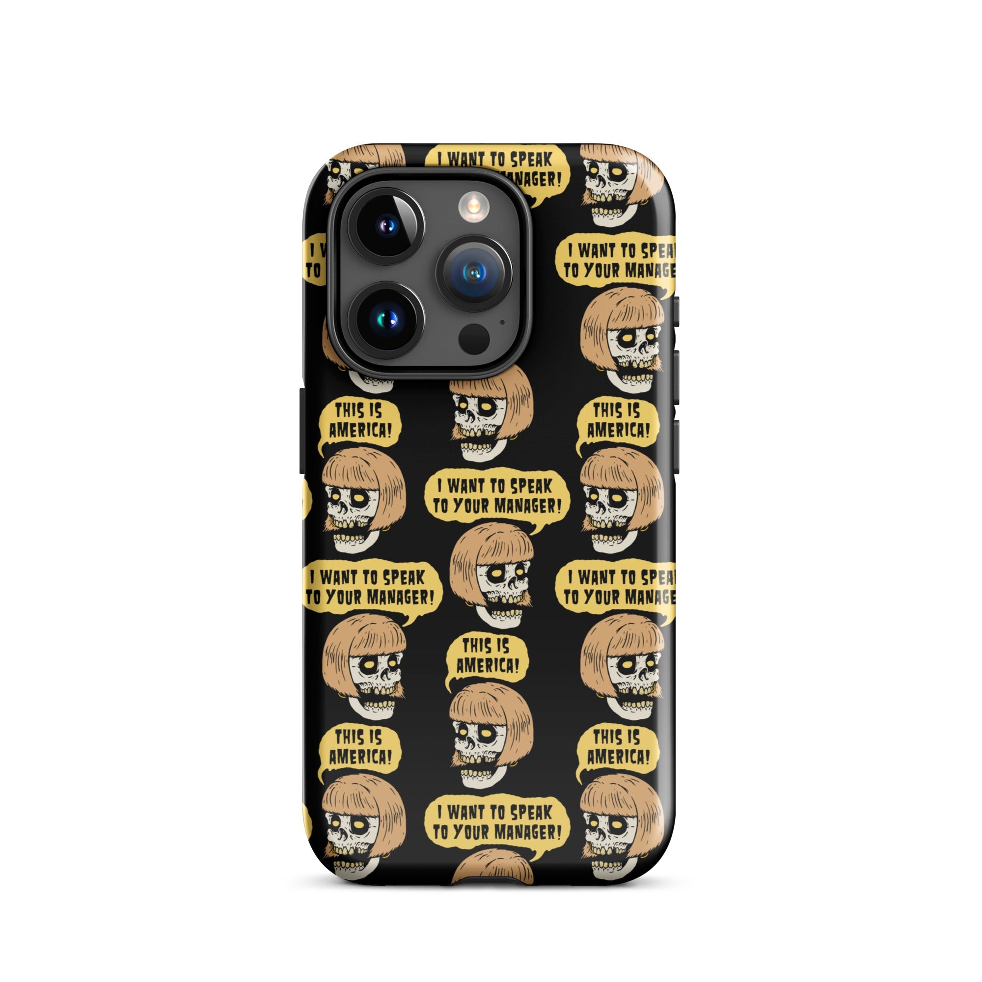 Murder Apparel Karen Skull iPhone Case