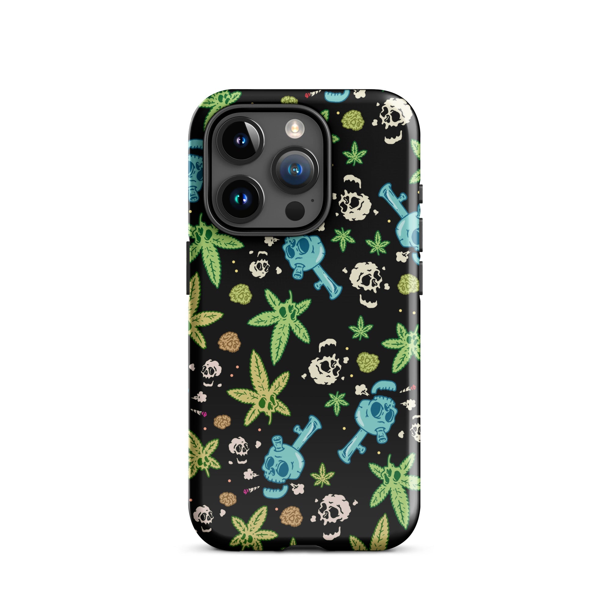 Murder Apparel Weed And Skulls iPhone Case