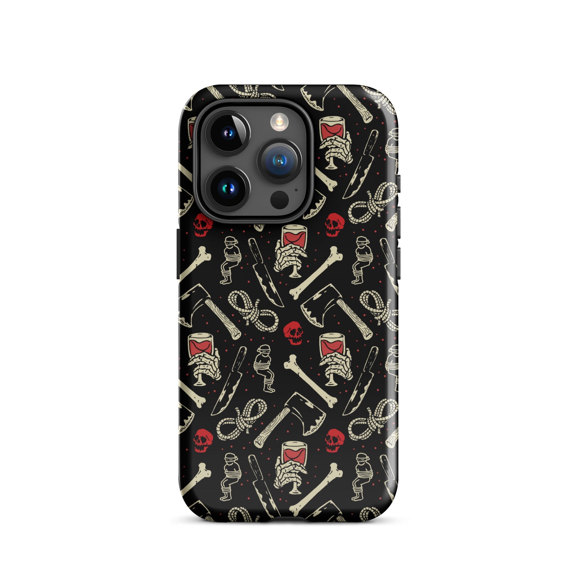 Murder Apparel True Crime And Wine iPhone Case