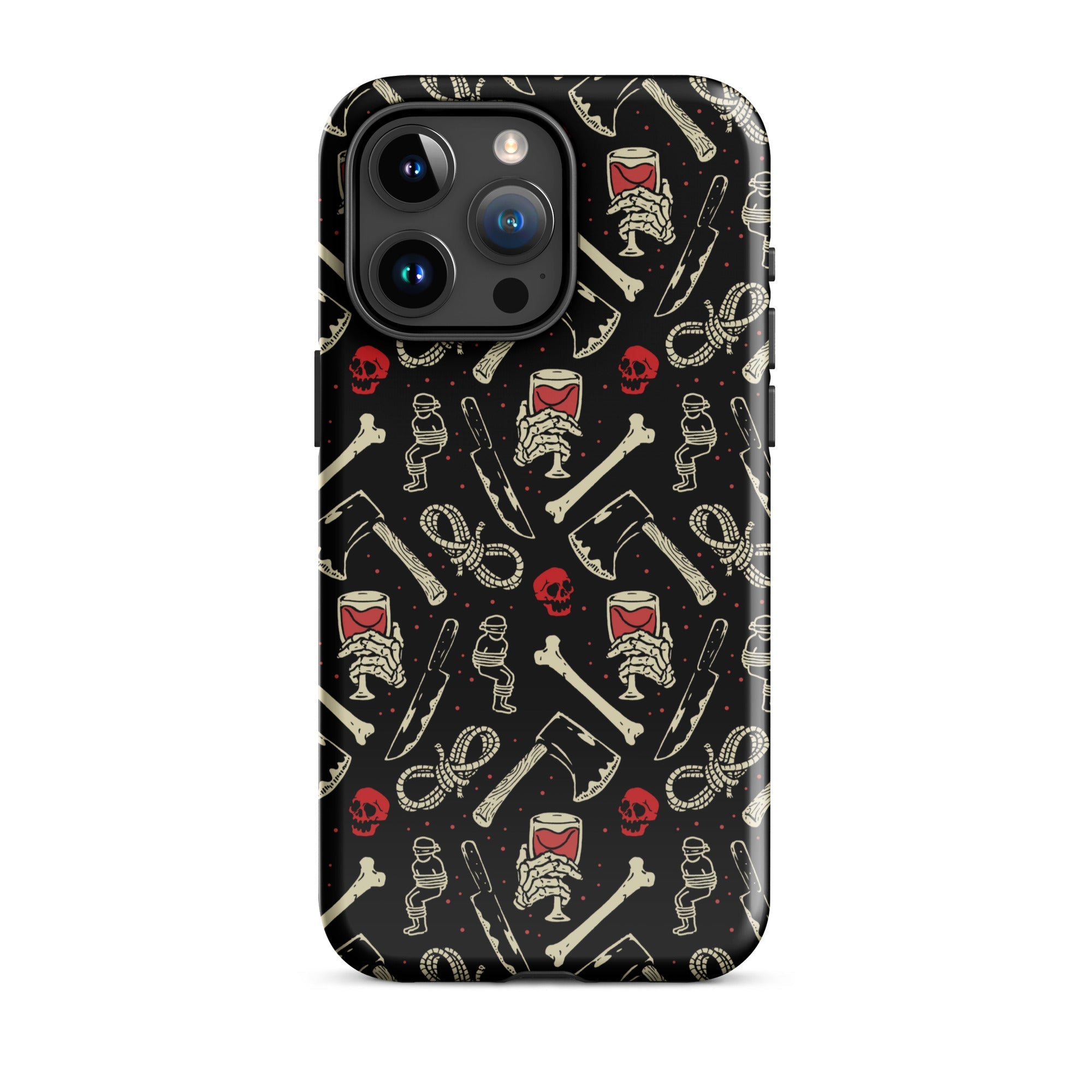 Murder Apparel True Crime And Wine iPhone Case
