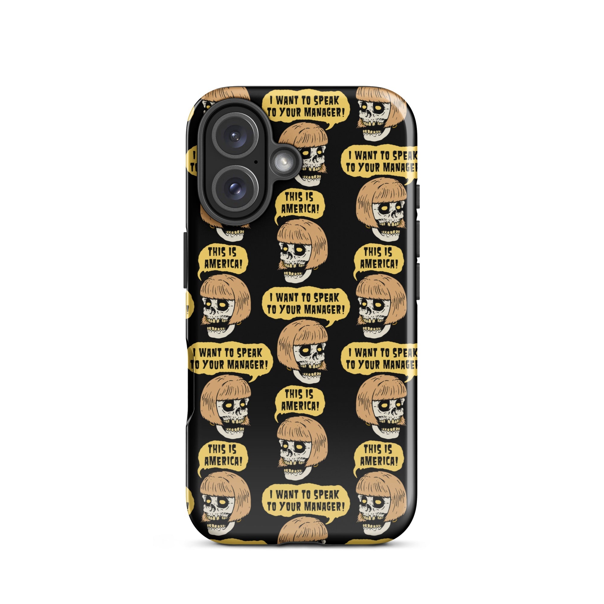 Murder Apparel Karen Skull iPhone Case