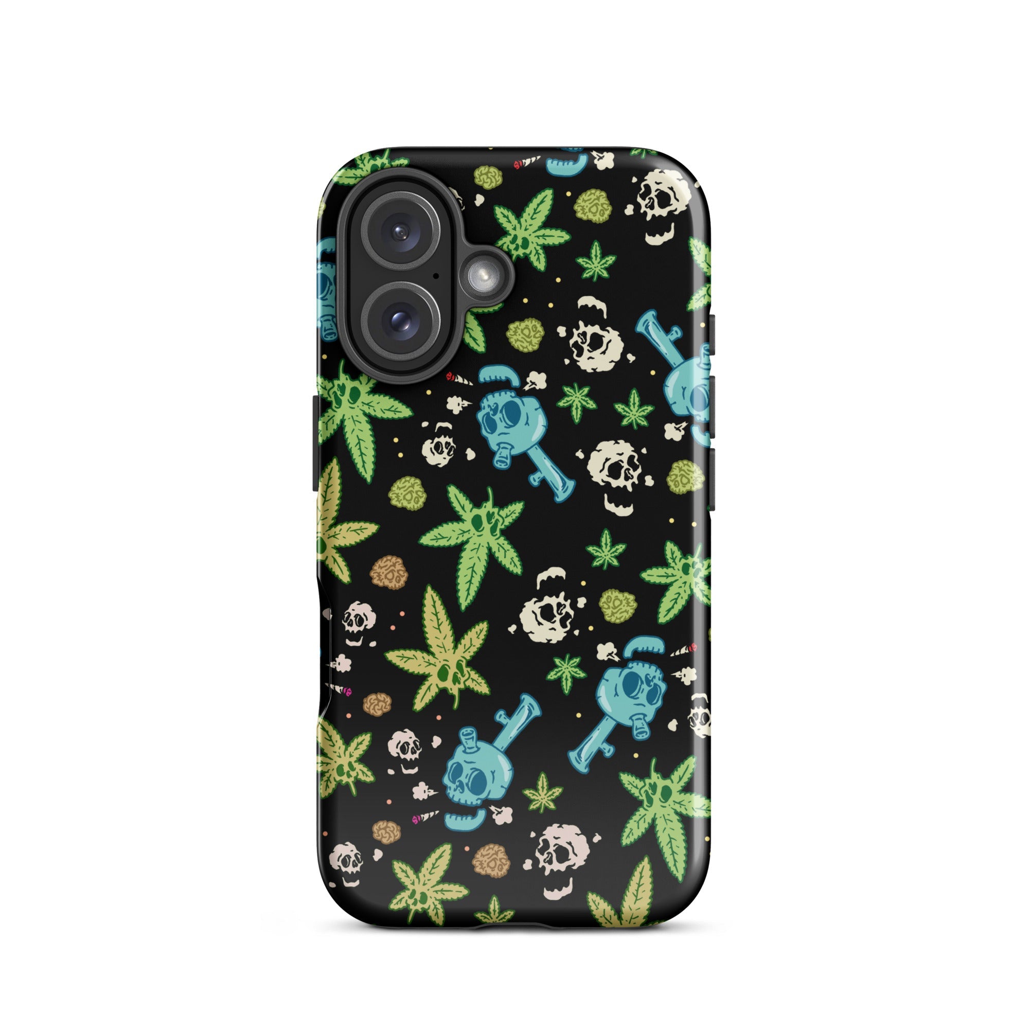 Murder Apparel Weed And Skulls iPhone Case