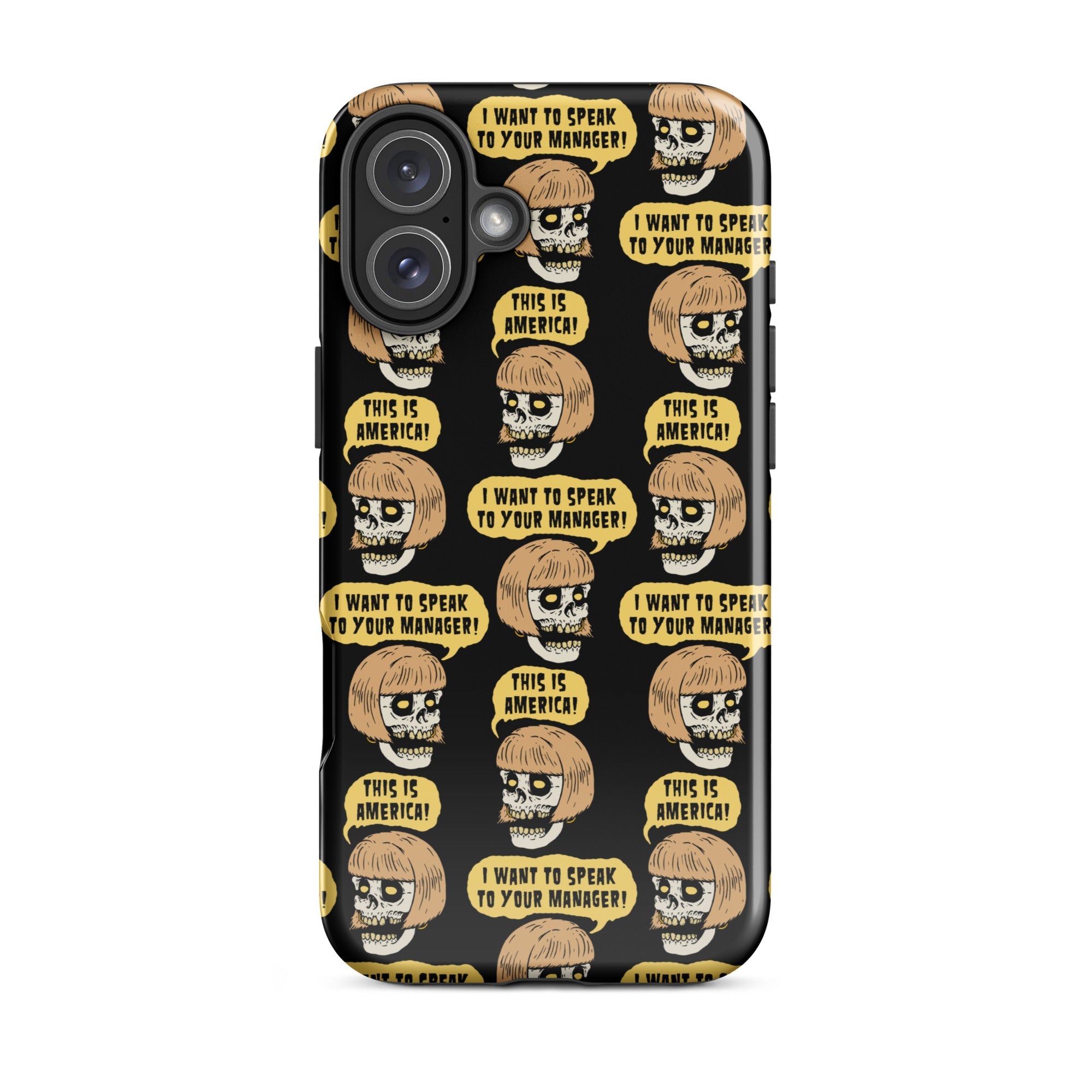 Murder Apparel Karen Skull iPhone Case