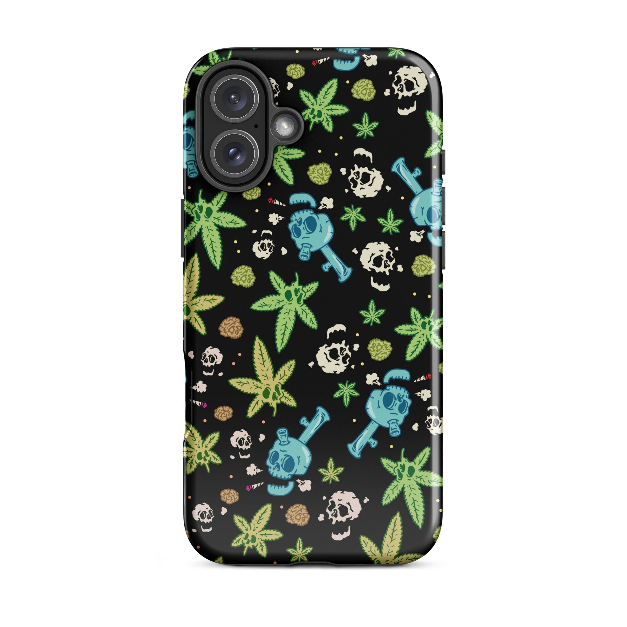 Murder Apparel Weed And Skulls iPhone Case