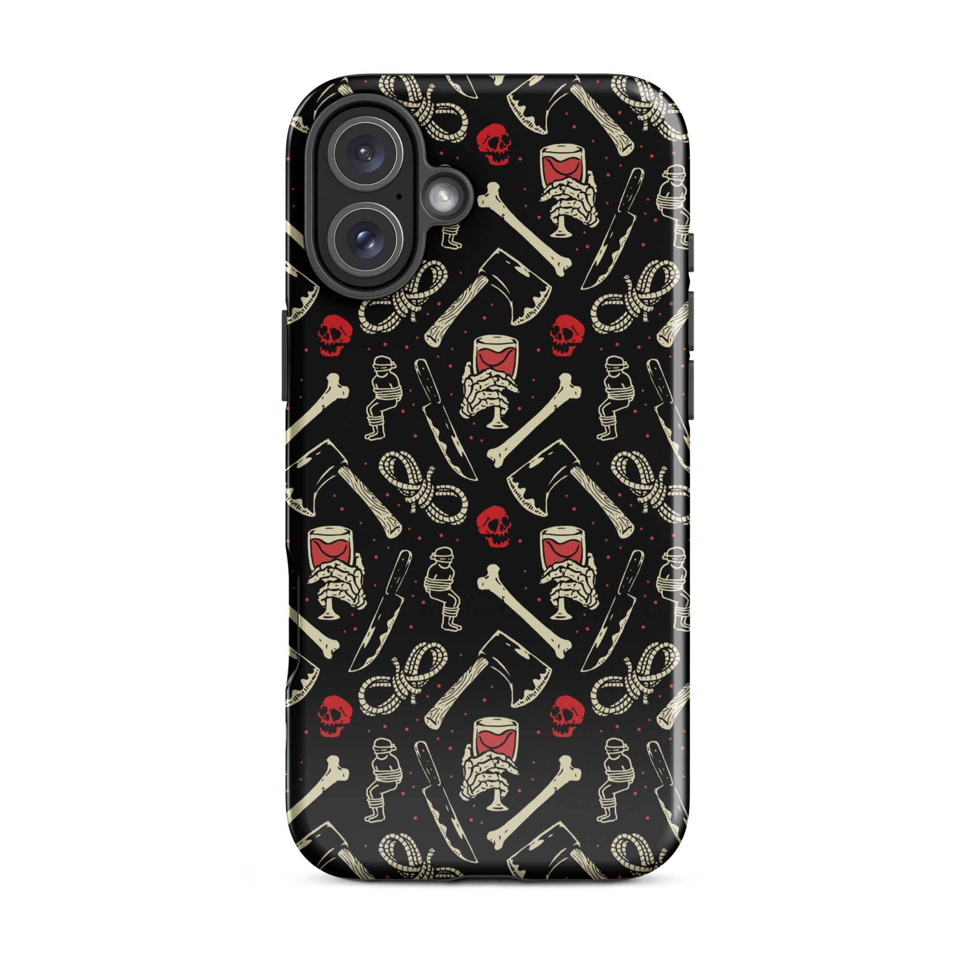 Murder Apparel True Crime And Wine iPhone Case