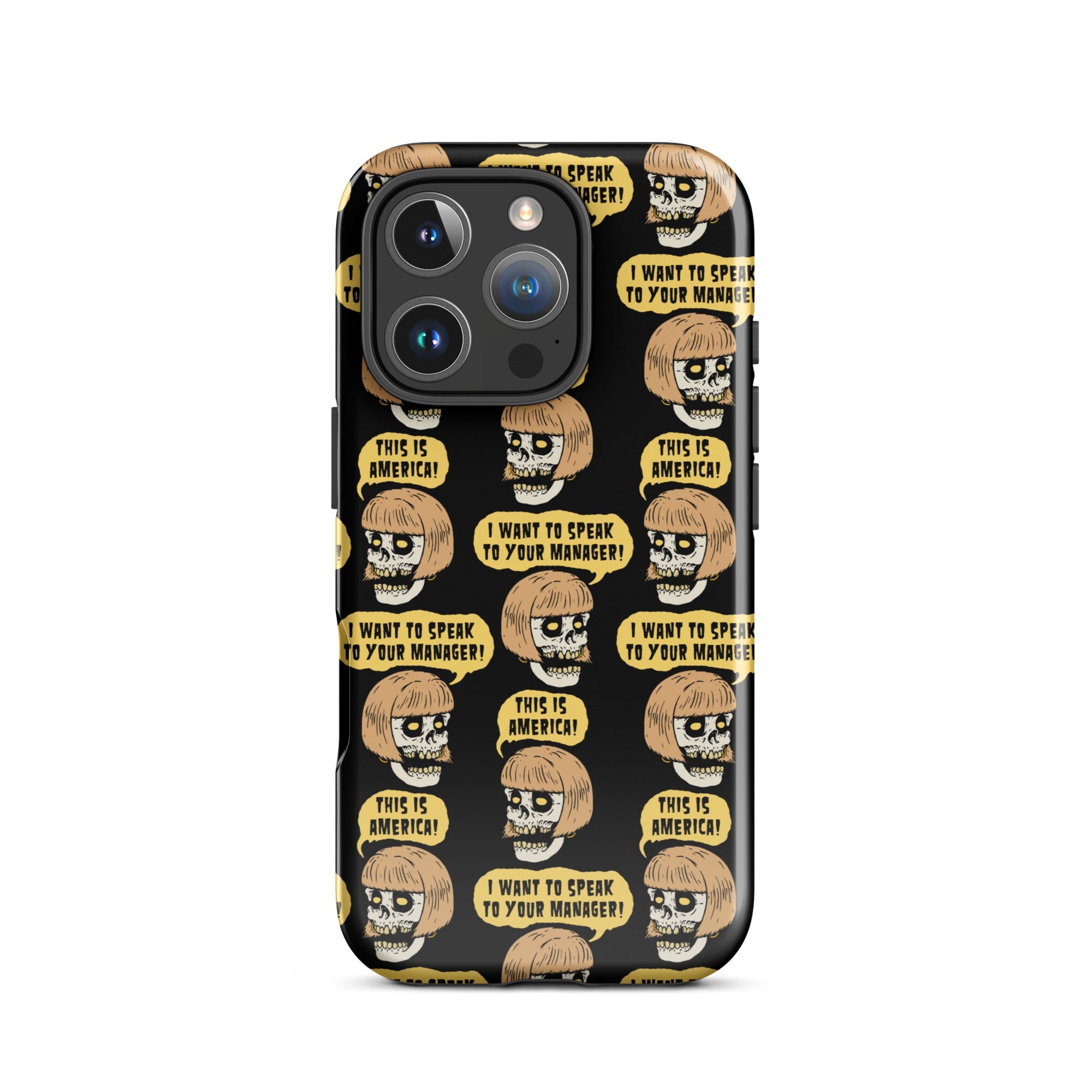 Murder Apparel Karen Skull iPhone Case