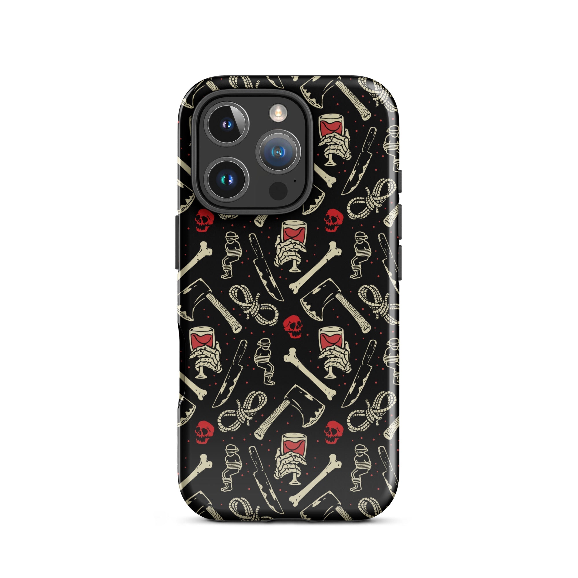 Murder Apparel True Crime And Wine iPhone Case