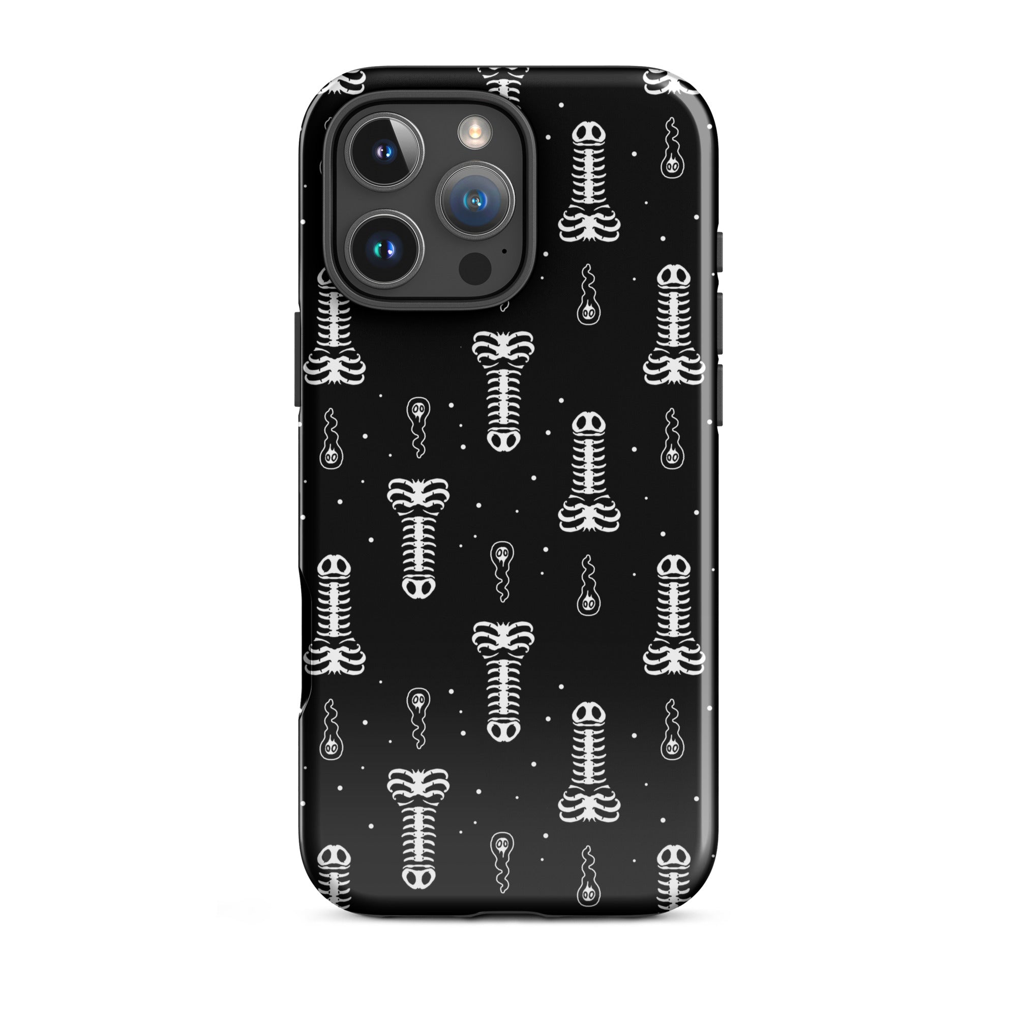 Murder Apparel Skeleton Penis Boner iPhone Case