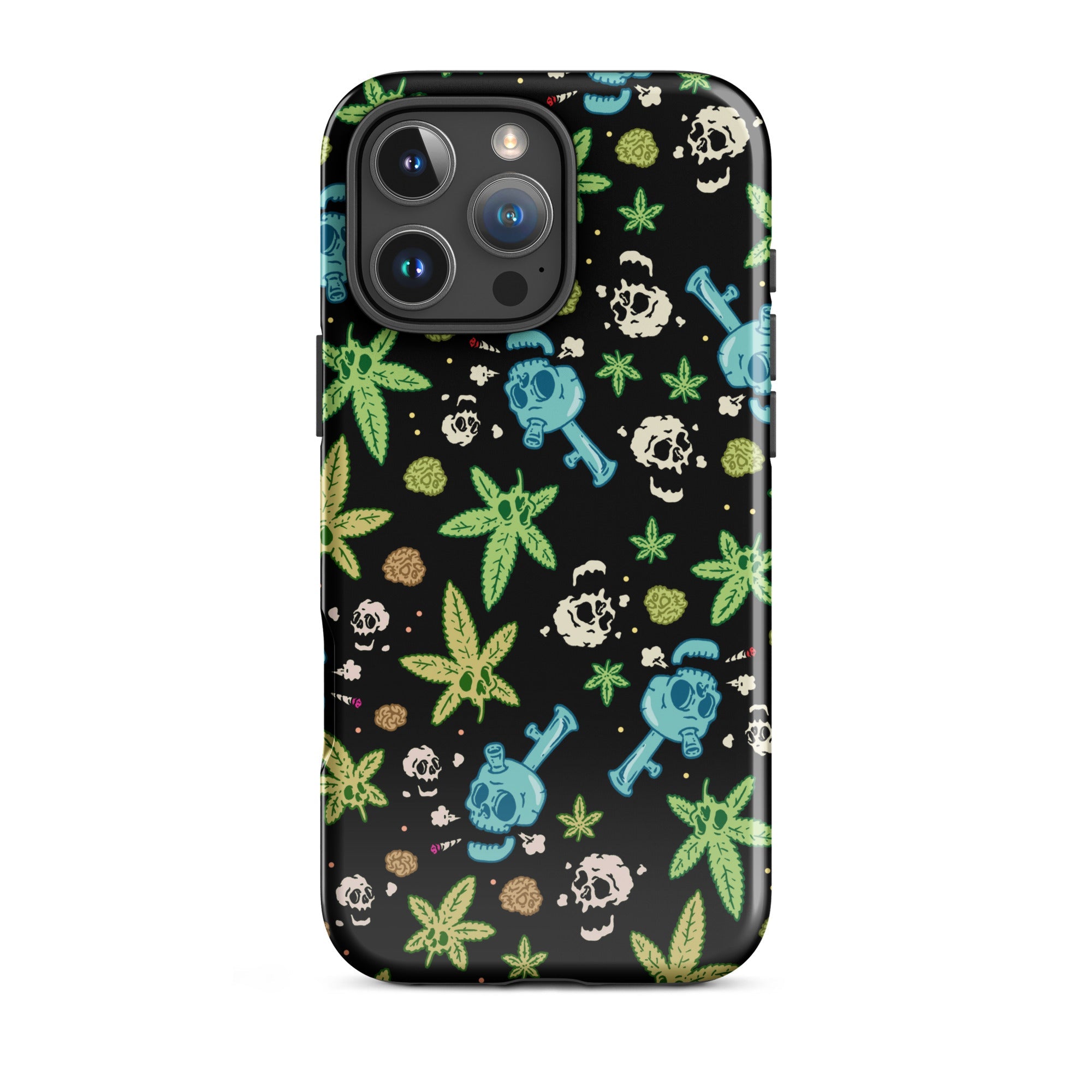 Murder Apparel Weed And Skulls iPhone Case