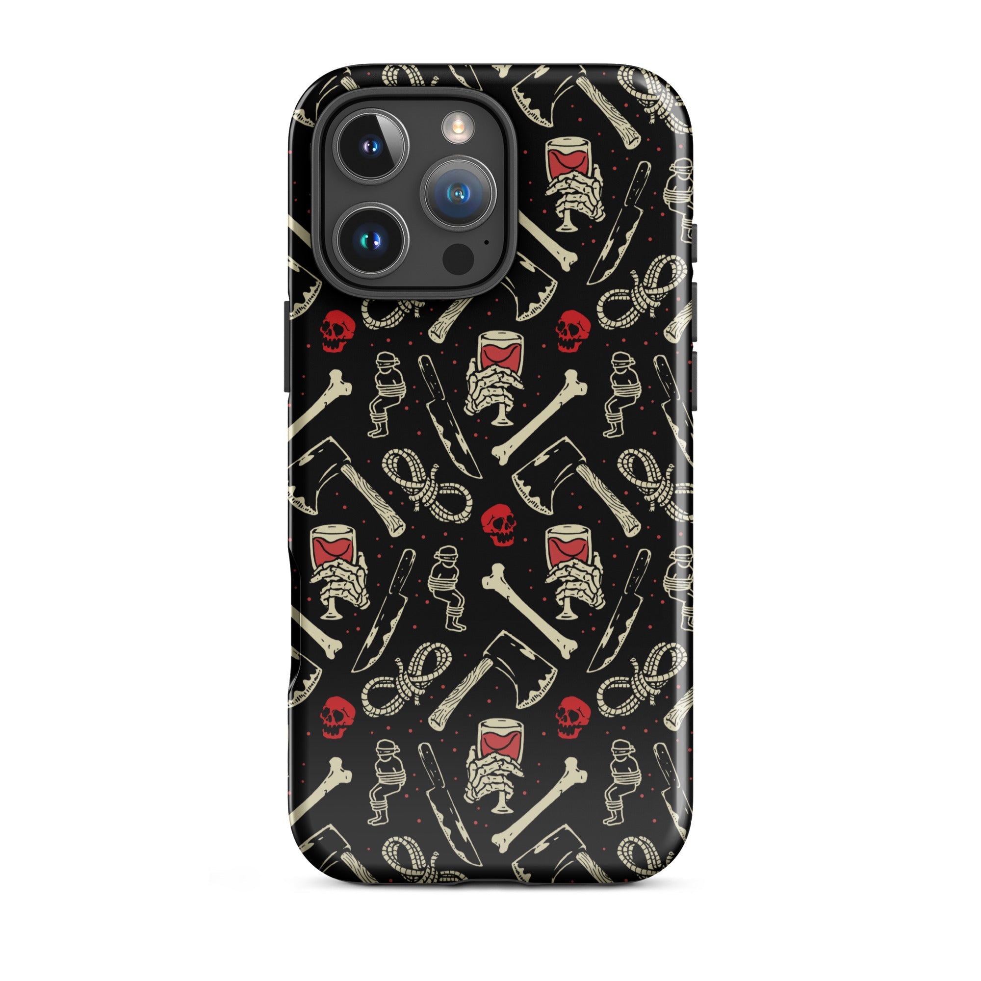 Murder Apparel True Crime And Wine iPhone Case