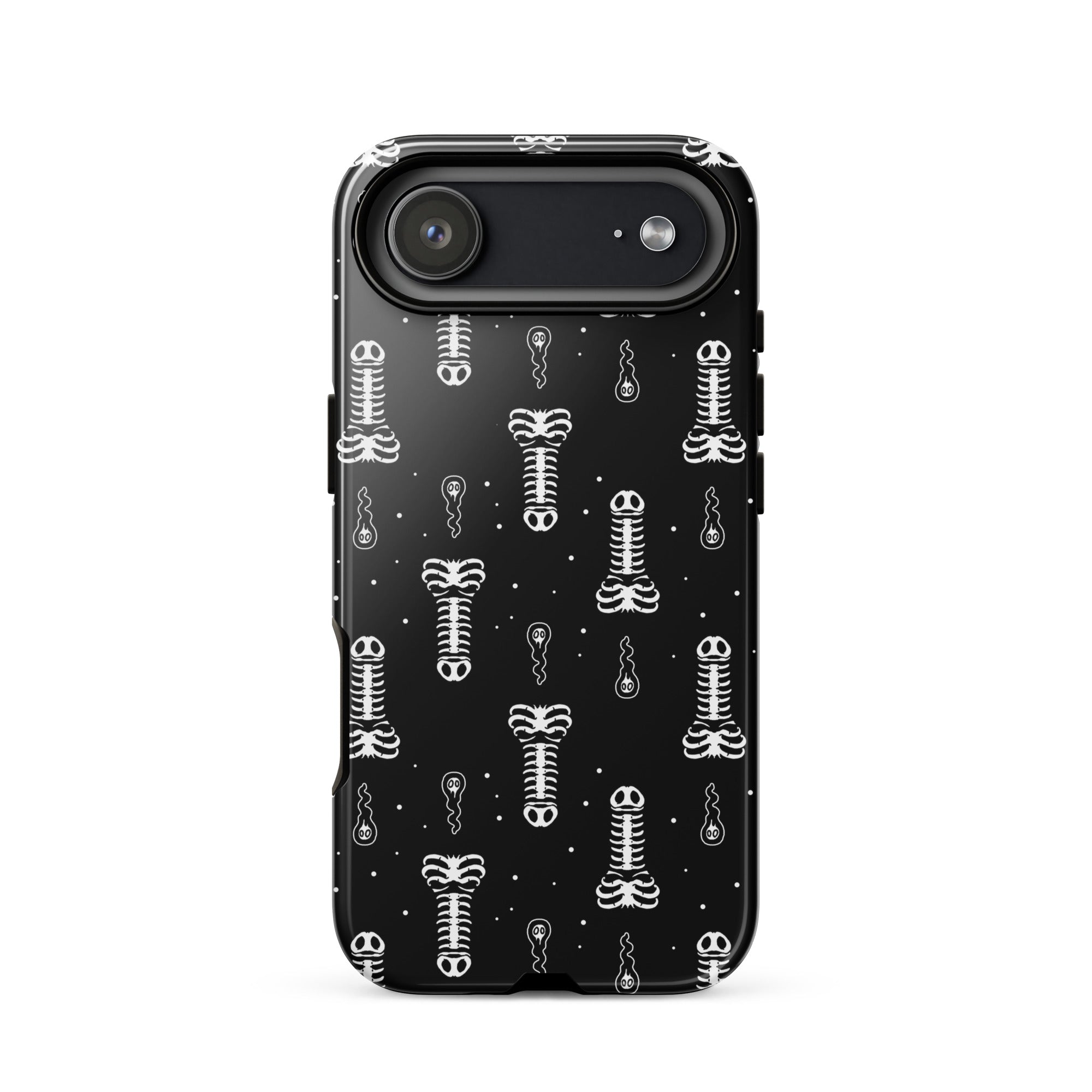 Murder Apparel Skeleton Penis Boner iPhone Case