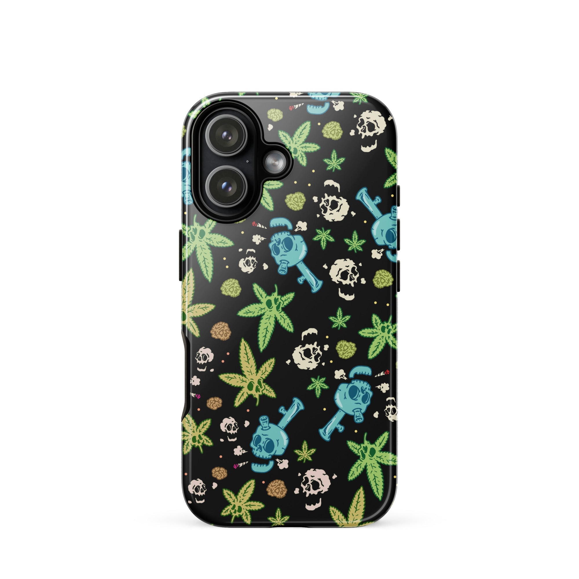 Murder Apparel Weed And Skulls iPhone Case